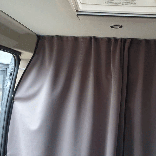 For MAN TGE / New Crafter Campervan & Motorhome Maxi-Cab Divider Curtain with Rail – Premium Privacy