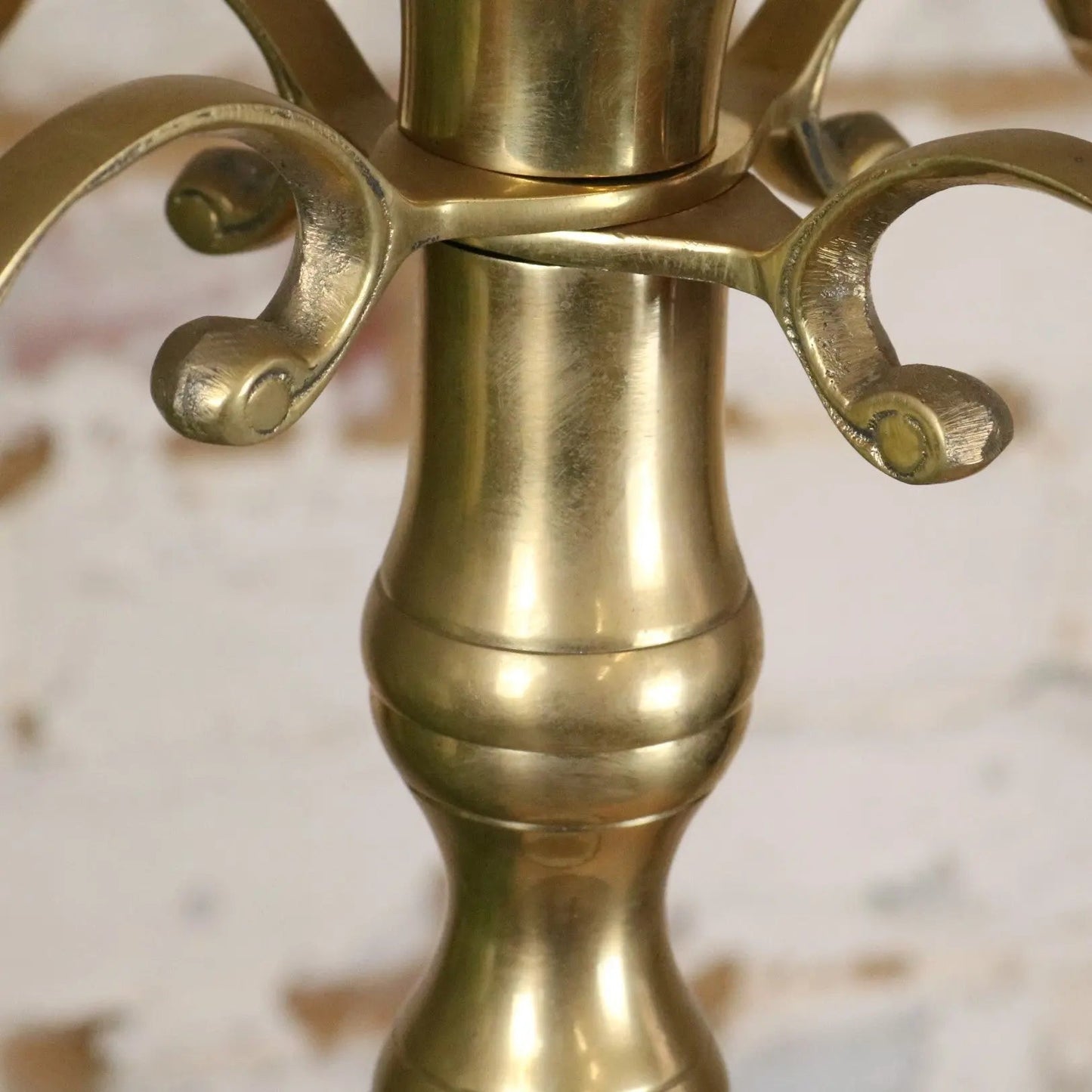 Vintage Brass Candelabra 100cm 5 Candle