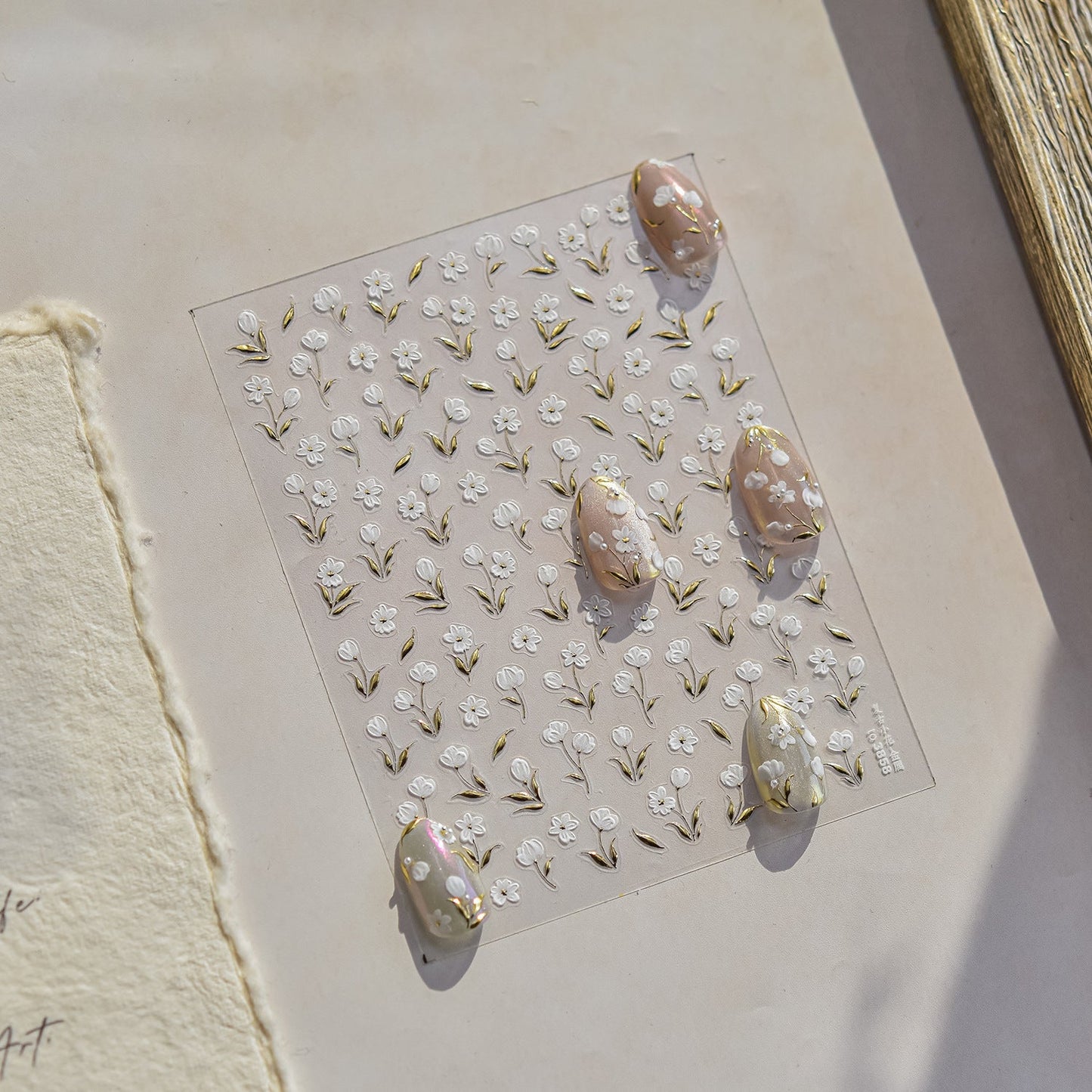 Hello Claws | White Blossom Nail Deco Sticker