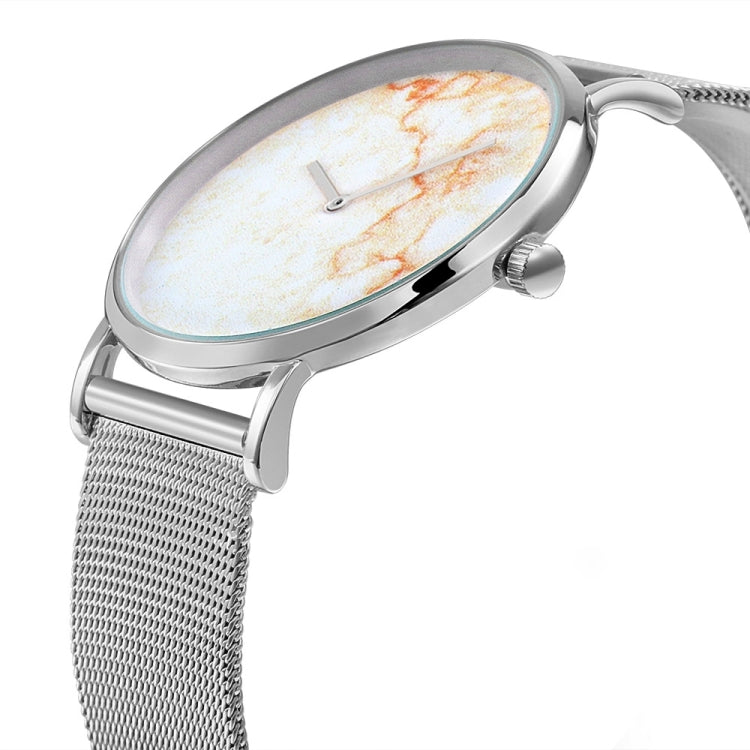 CAGARNY 6812 Round Dial Alloy Silver Case Fashion Couple Watch Men & Women Lover Quartz Watches with Stainless Steel Band