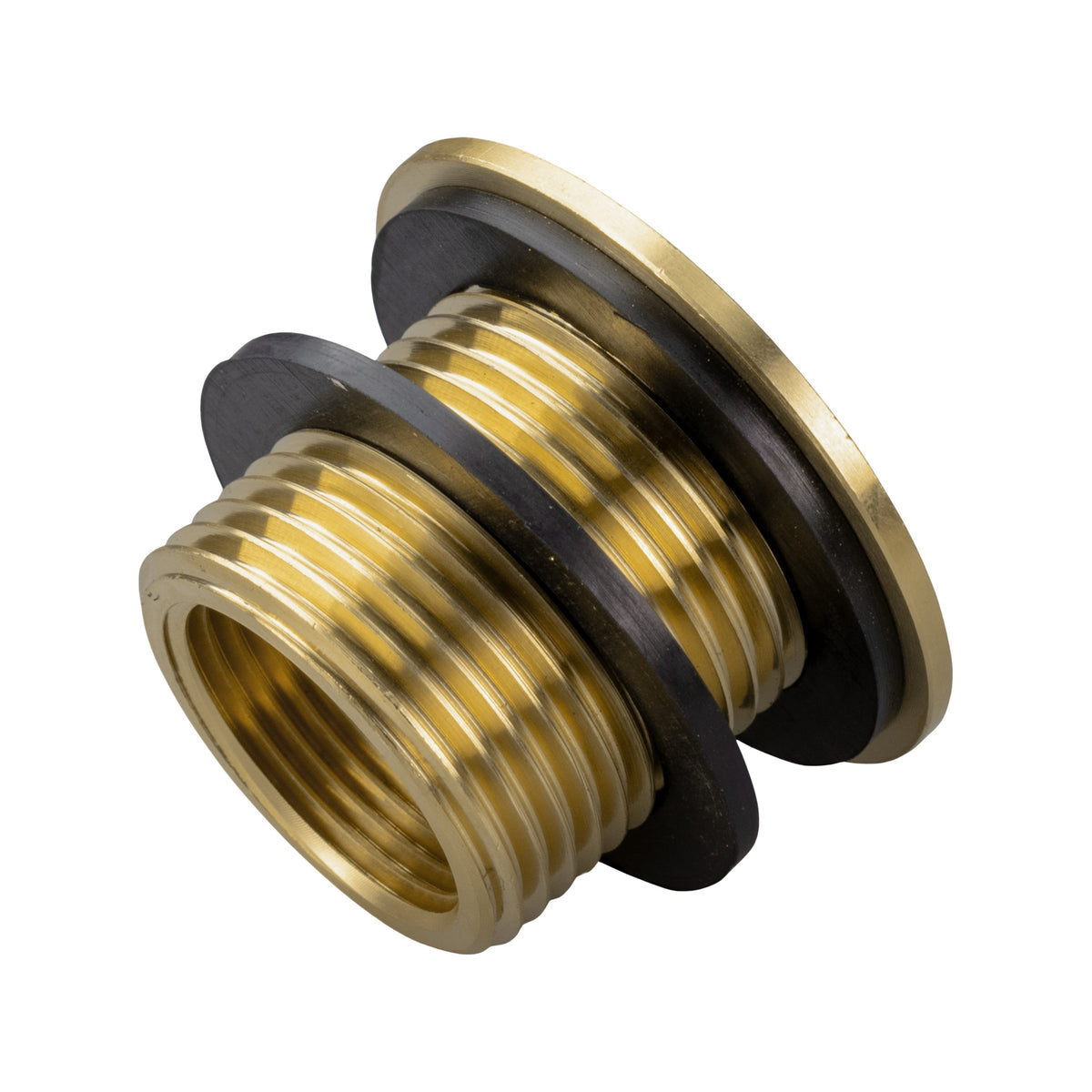 Water Butt Brass Kit 3/4" with Extended Brass Chrome Tap ½” Barb and Drill Bit