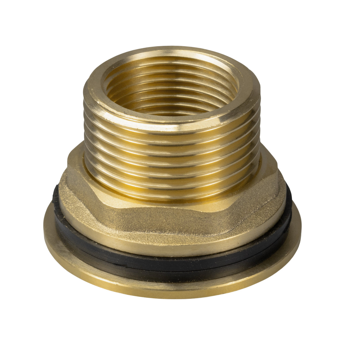 Water Butt Brass Kit 3/4" with Lever Tap Hose Barb and Side Lock and Drill Bit