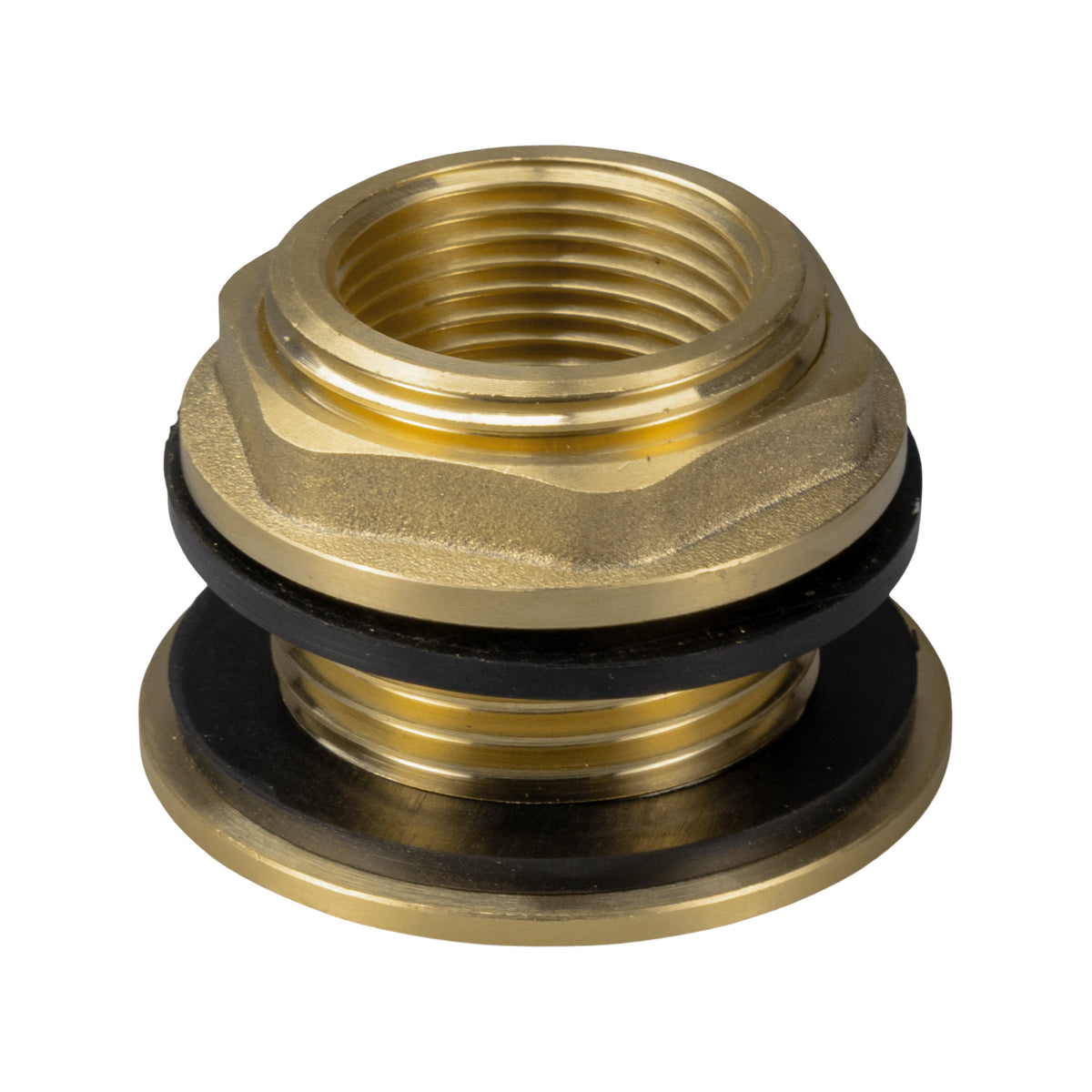 Water Butt Brass Kit 3/4" with Lever Tap Hose Barb and Side Lock