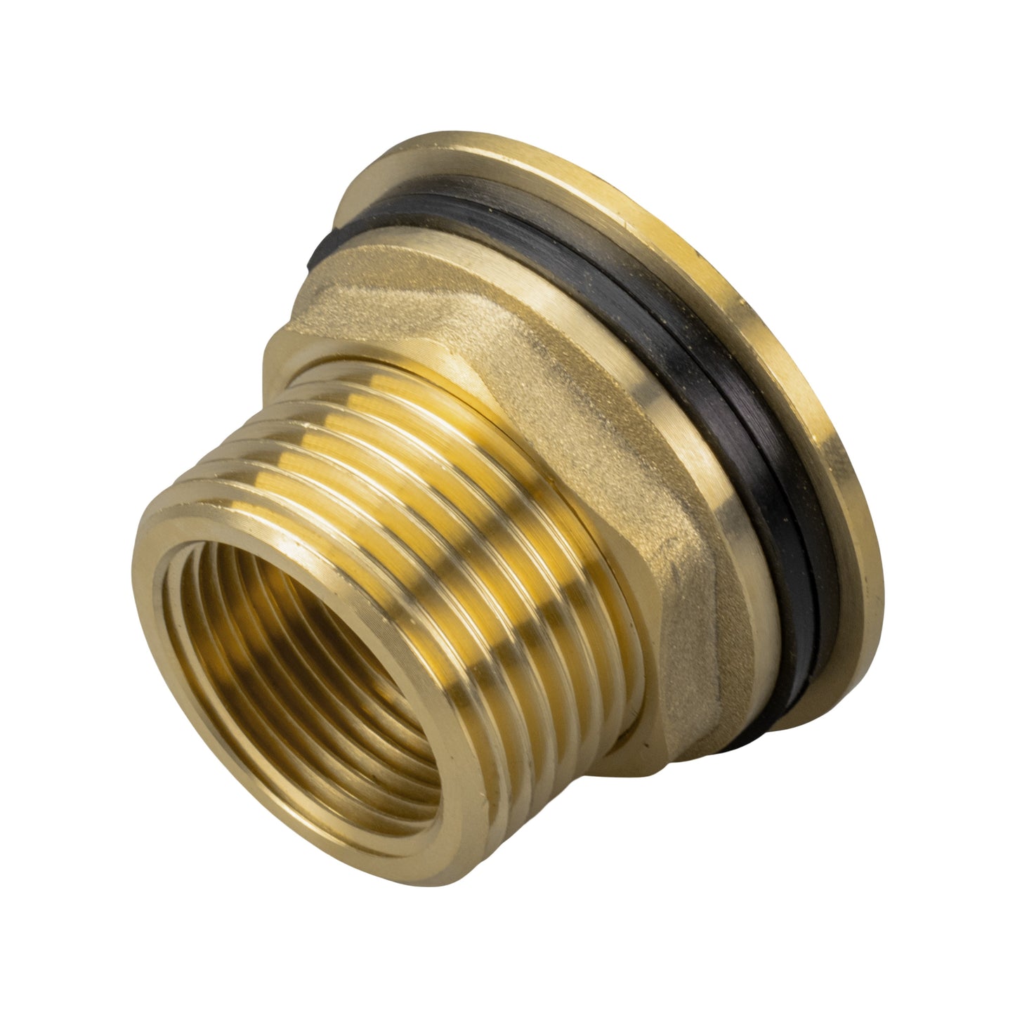 Water Butt Brass 1" BSP Male - 3/4" BSP Female and Drill Bit
