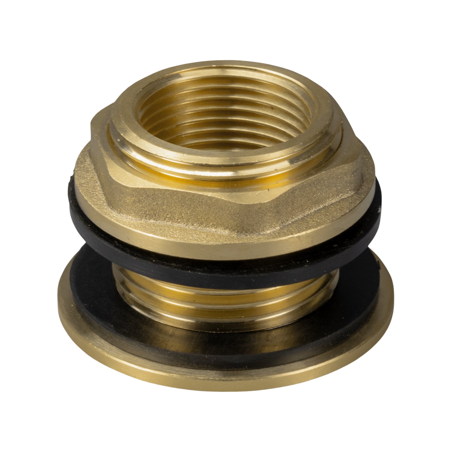 Water Butt Brass 1in BSP Male - 3/4in BSP Female and Drill Bit Hose Pipe Fitting