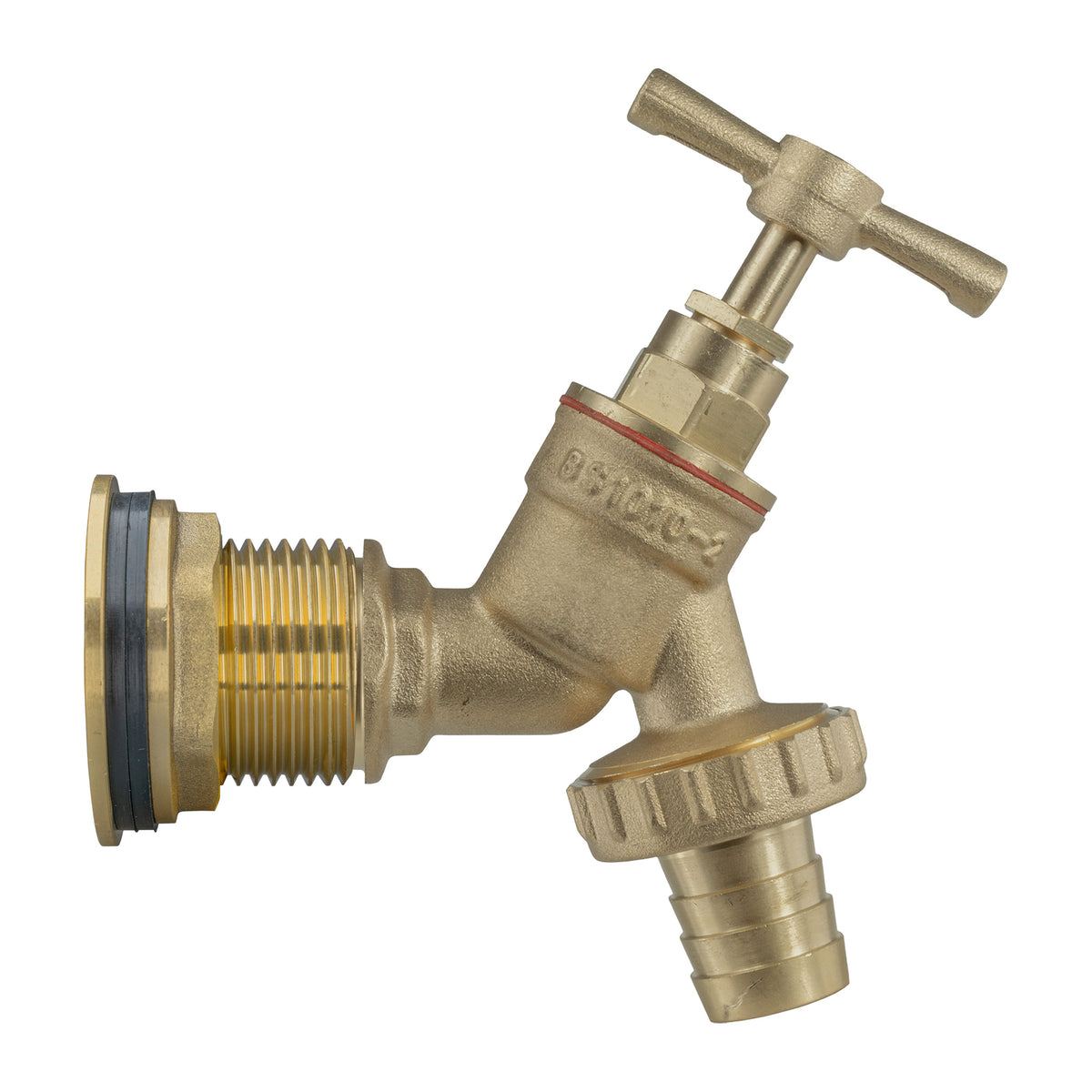 Water Butt Brass Kit 3/4in with Brass Barbed Tap Garden Hose Pipe Barb Connector
