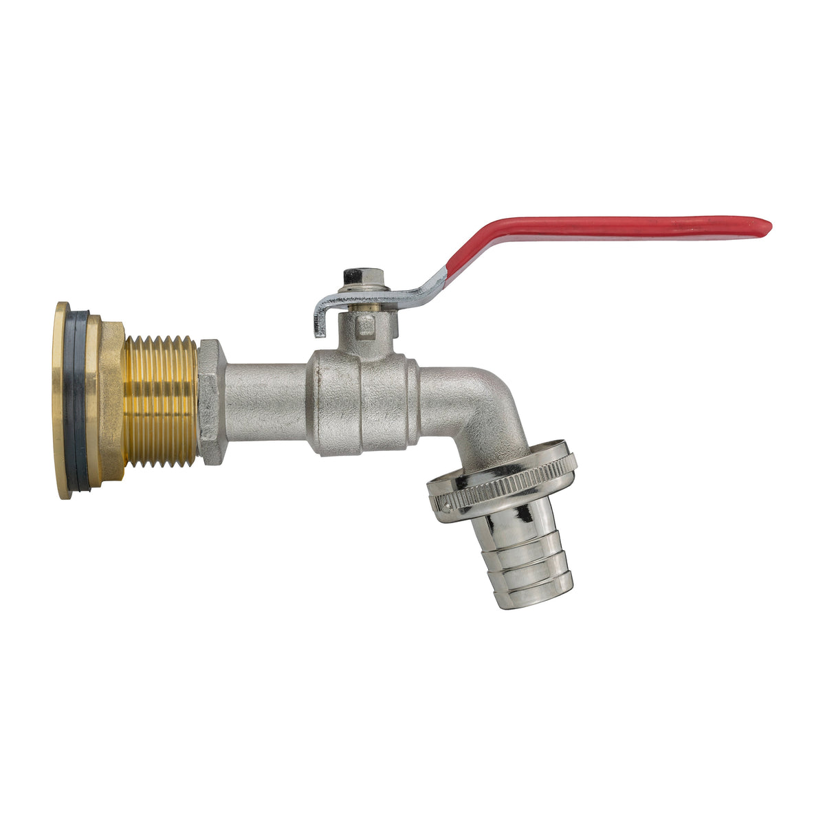 Water Butt Brass Kit 3/4in with Barbed Lever Tap and Drill Bit Hose Pipe Fitting