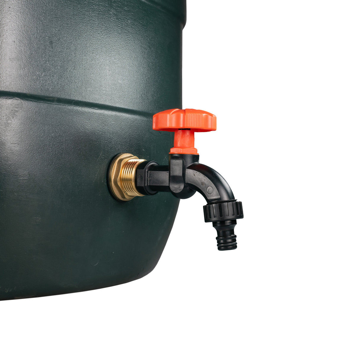 Water Butt Brass Kit 3/4" with Black Dial Tap and Drill Bit