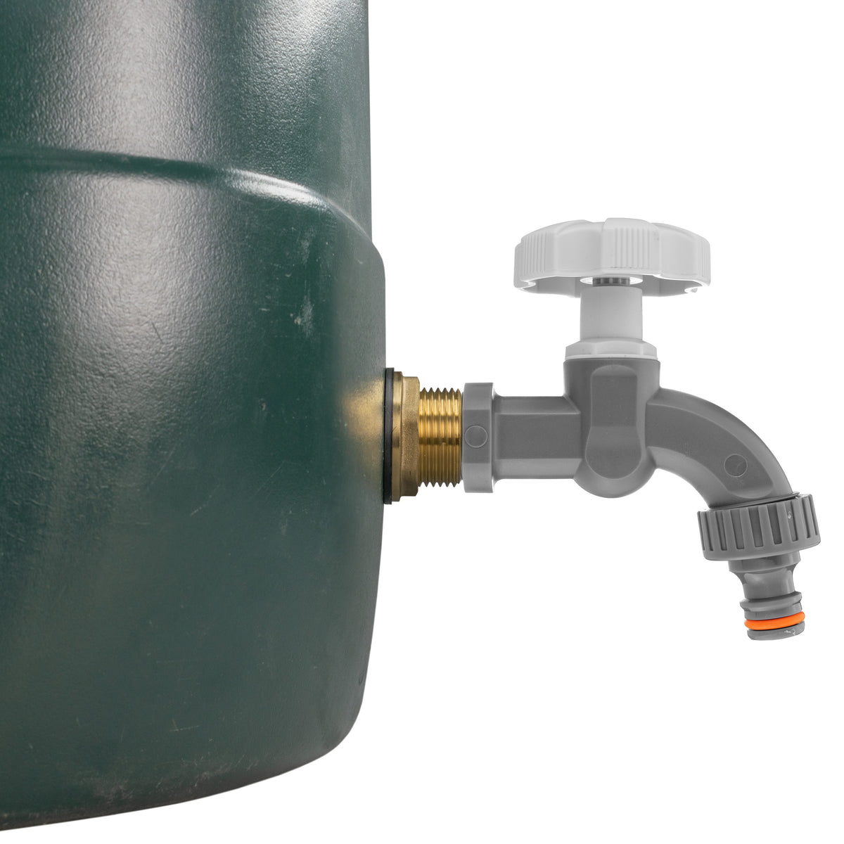 Water Butt Brass Kit 3/4" with Grey Dial Tap and Drill Bit