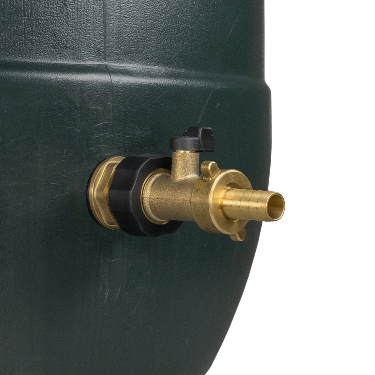 Water Butt Brass Kit 3/4in with Brass Valve + 13mm Barb for Brass Water Fitting