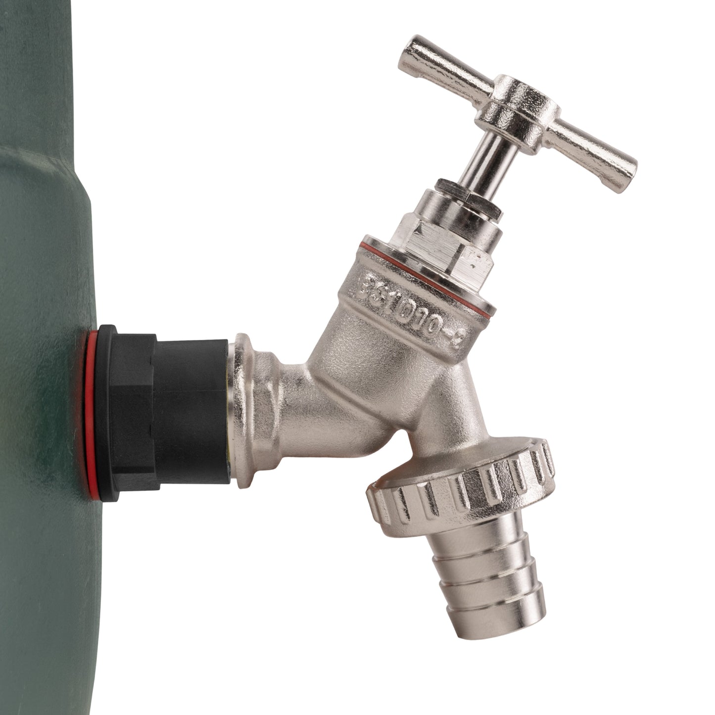 Water Butt Kit 1/2in with Nickel Plated Barbed Tap Hose Pipe Fitting Tap Adapter