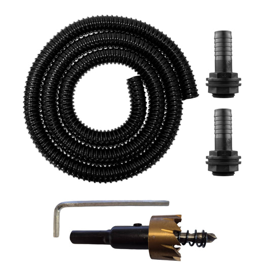 1in Water Butt Linking Kit and Drill Bit Outdoor Watering Kit Hose Connector Set
