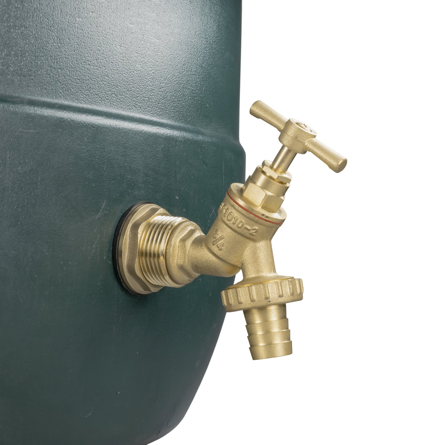 Water Butt Brass Kit 1in with Brass Barbed Tap and Drill Bit for Water Connector