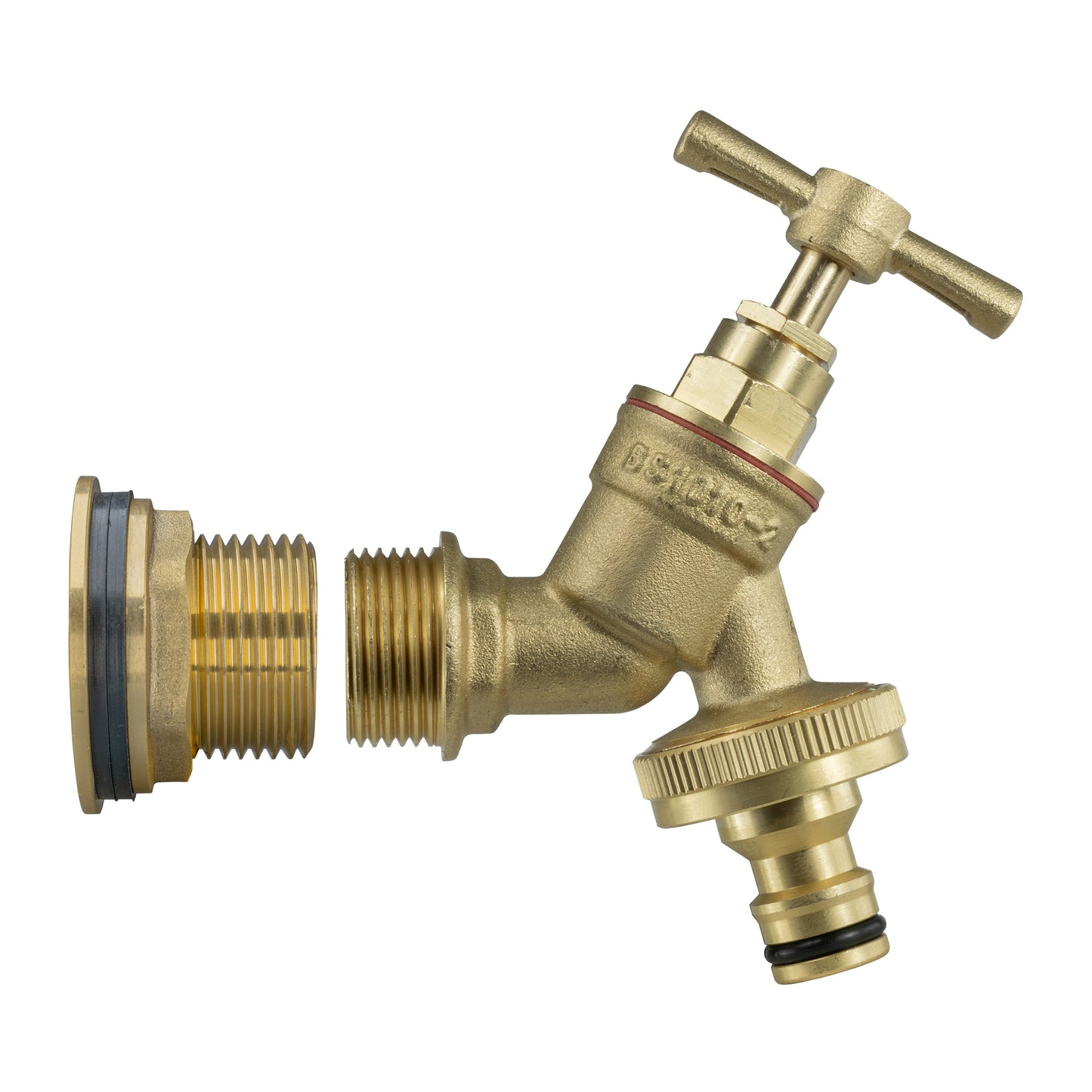 Water Butt Brass Kit 1in with Brass Quick Connect Tap Lawn Sprinkler Tap Adapter