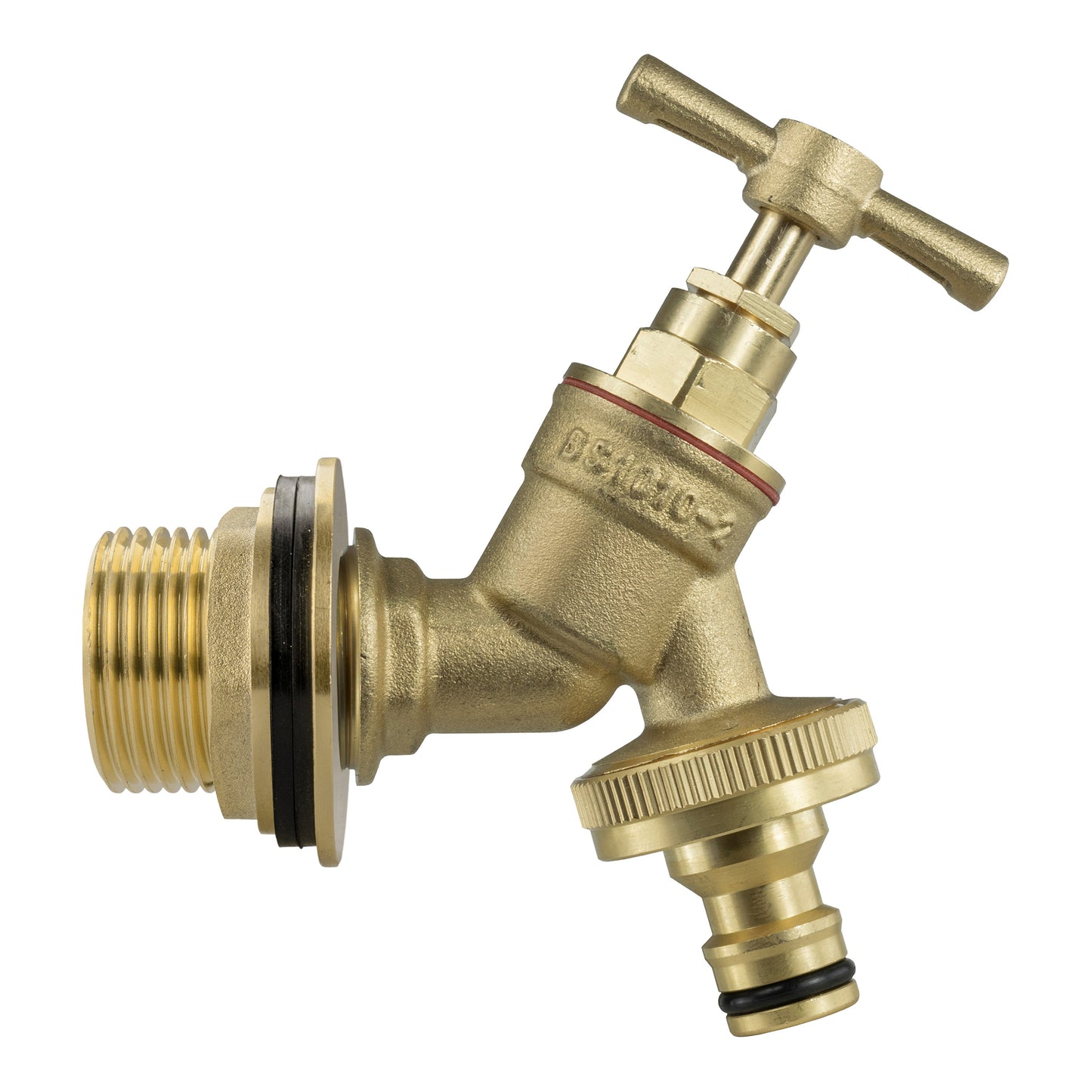 Water Butt Brass Kit 1in with Brass Quick Connect Tap and Drill Bit Tap Adapter