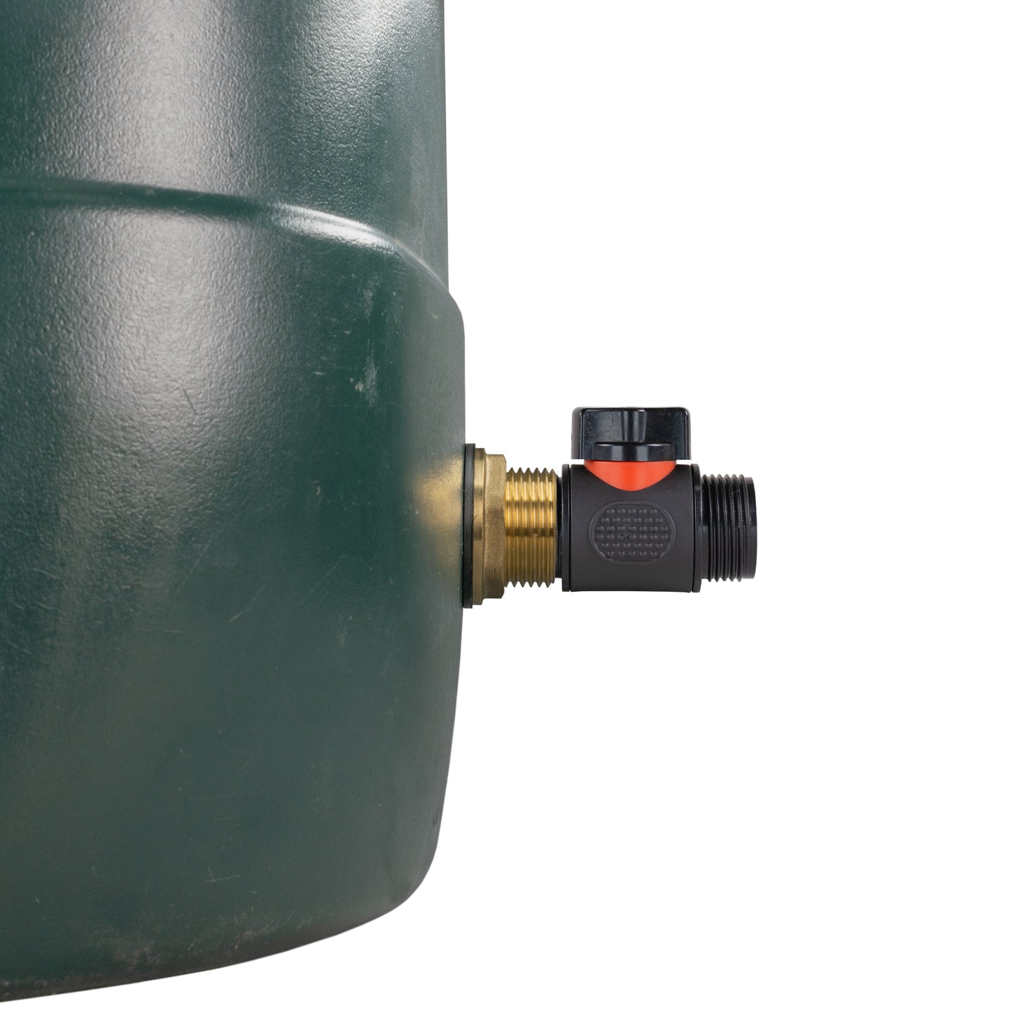 Water Butt Brass Kit 1in with 3/4in BSP In-Line Valve and Drill Bit