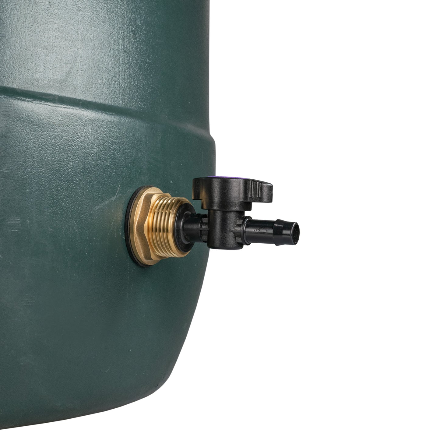 Water Butt Brass Kit 1in with 13mm Barb Irrigation Valve and Drill Bit