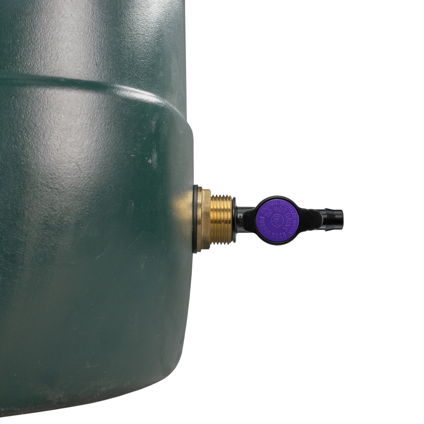 Water Butt Brass Kit 1in with 13mm Barb Irrigation Valve and Drill Bit