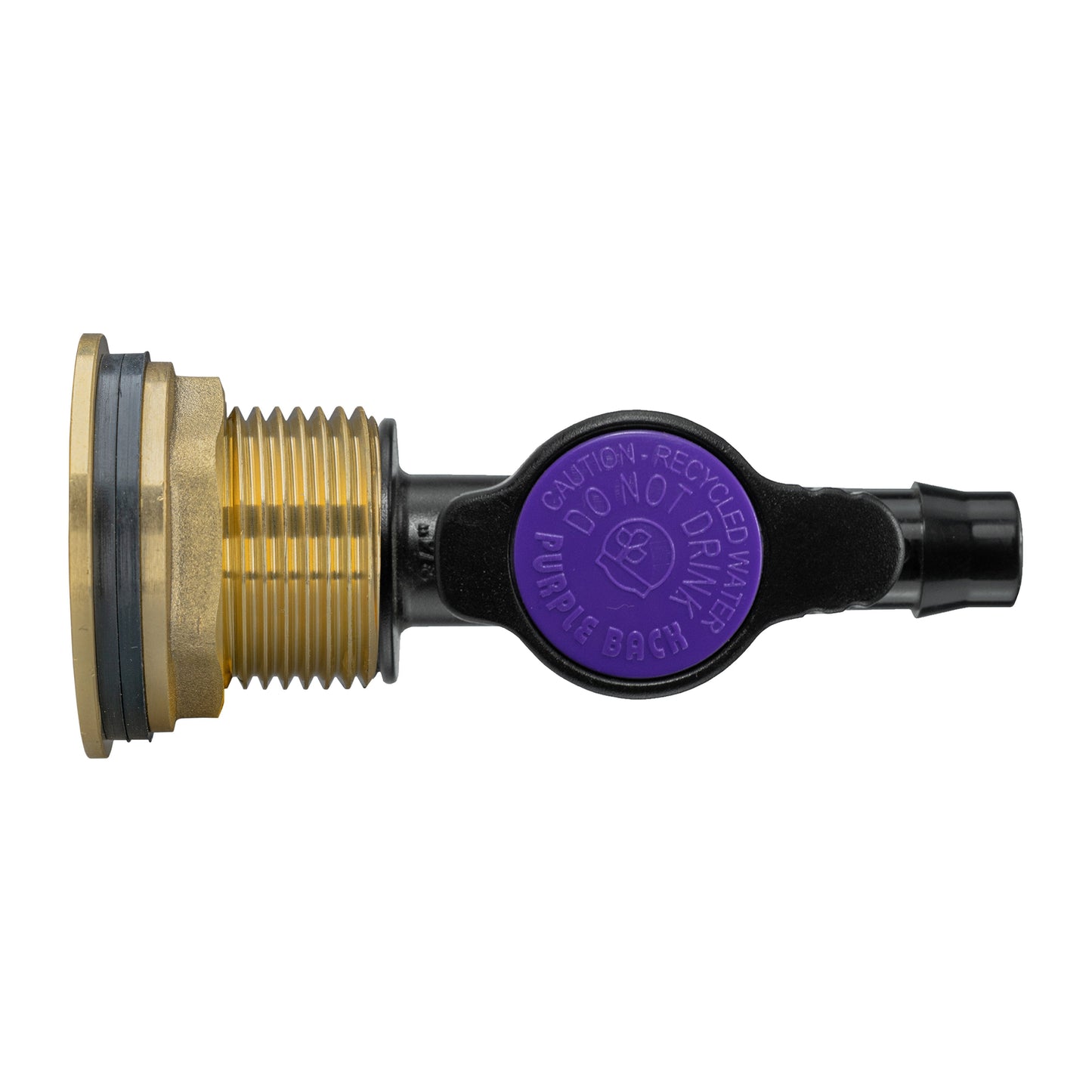 Water Butt Brass Kit 1in with 13mm Barb Irrigation Valve and Drill Bit