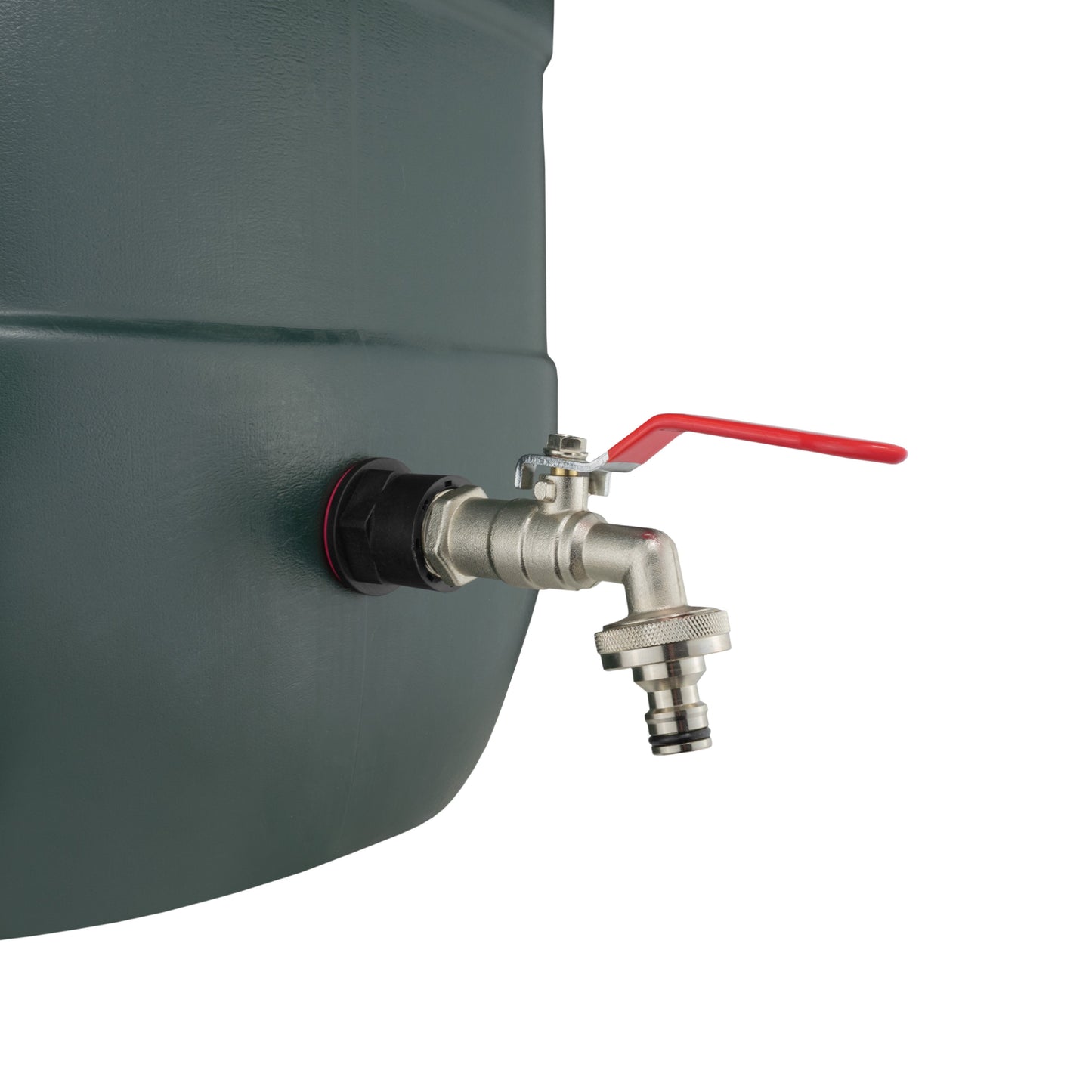 Water Butt Kit 3/4in with Quick Connect Lever Tap and Drill Bit Garden Hose Pipe