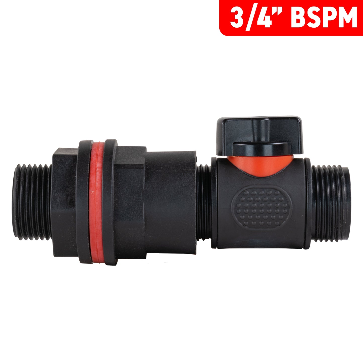 Water Butt Kit 3/4in with 3/4in BSP In-Line Valve for Drip Irrigation Fitting