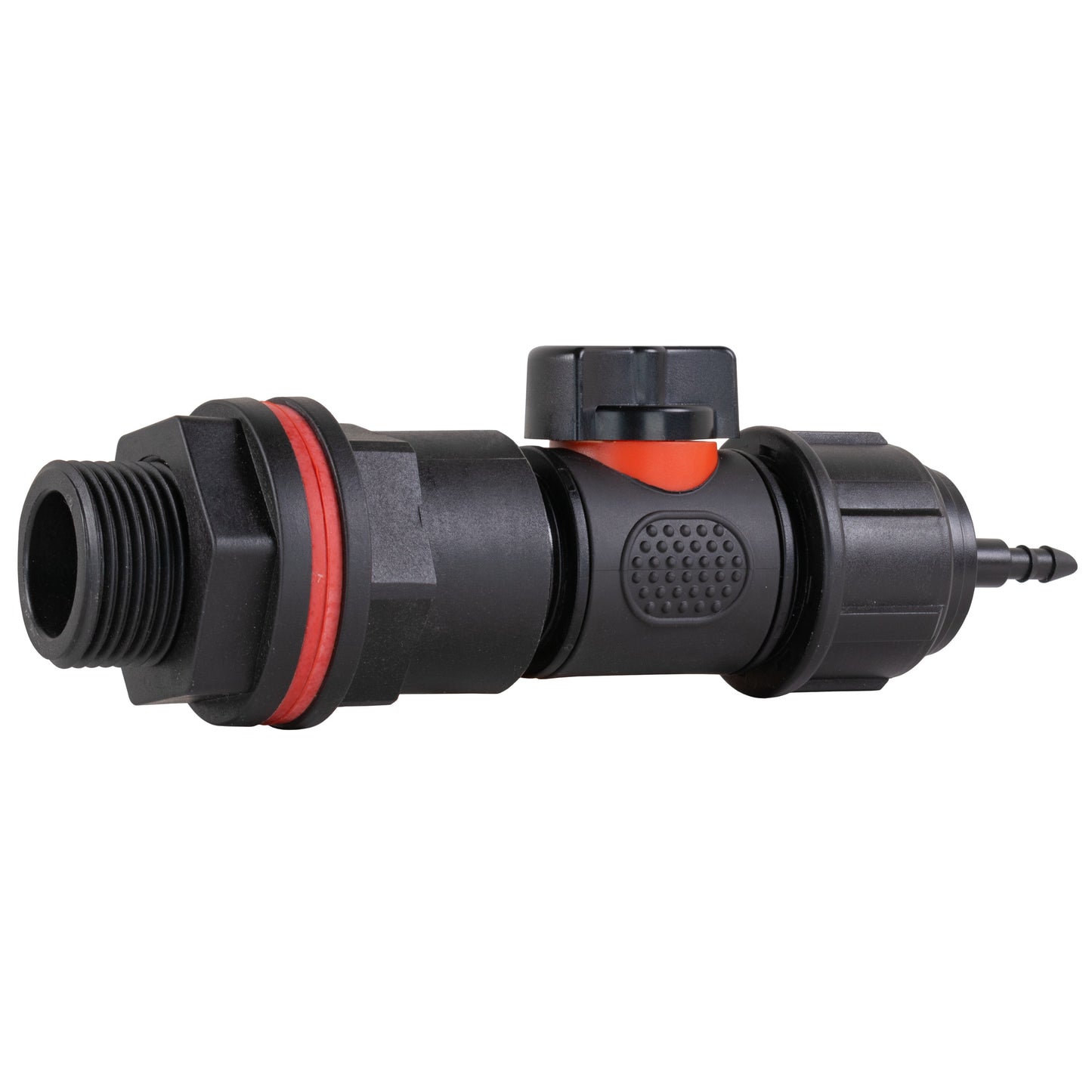Water Butt Kit 3/4in with In-Line Valve + 4mm Micro Barb and Drill Bit