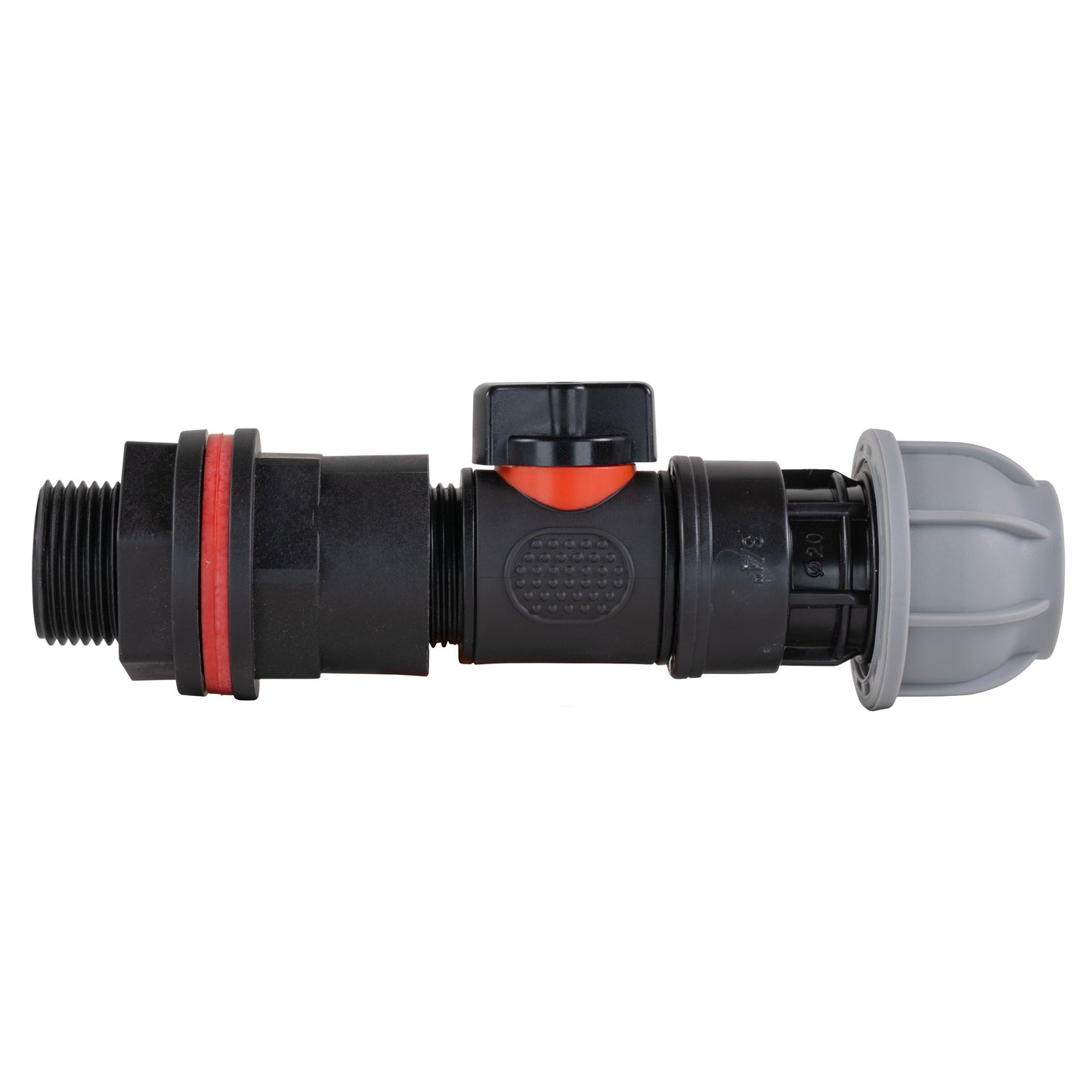 Water Butt Kit 3/4in with In-Line Valve + 25mm MDPE Joiner and Drill Bit