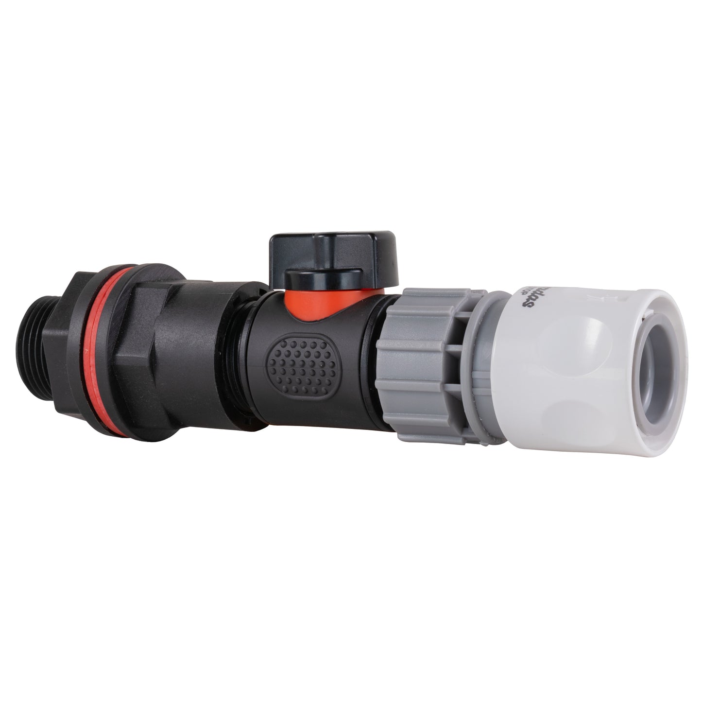 Water Butt Kit 3/4in with In-Line Valve + Female Quick Connector WL and Drill Bi