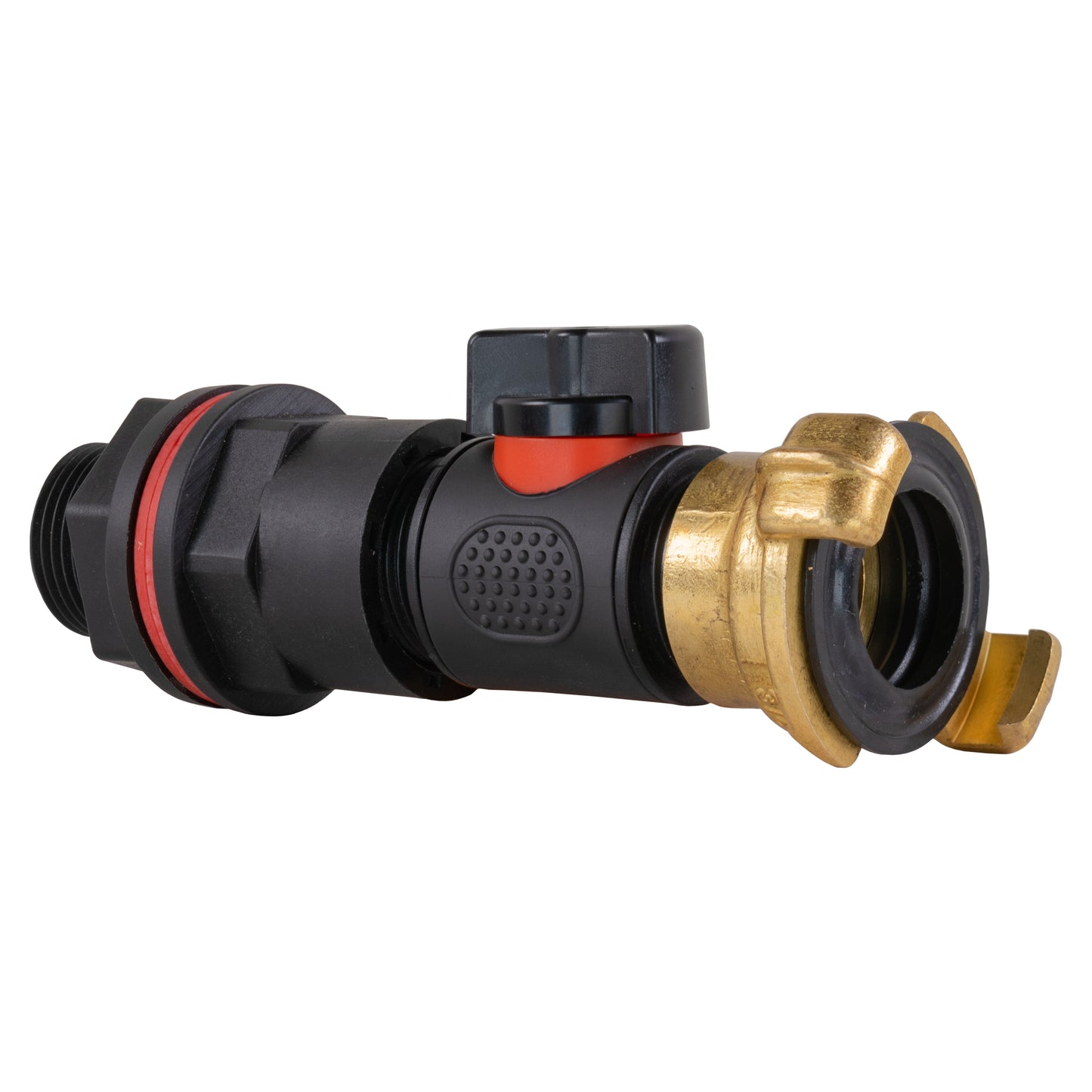 Water Butt Kit 3/4in with In-Line Valve + Geka Hose Pipe Fitting Water Connector
