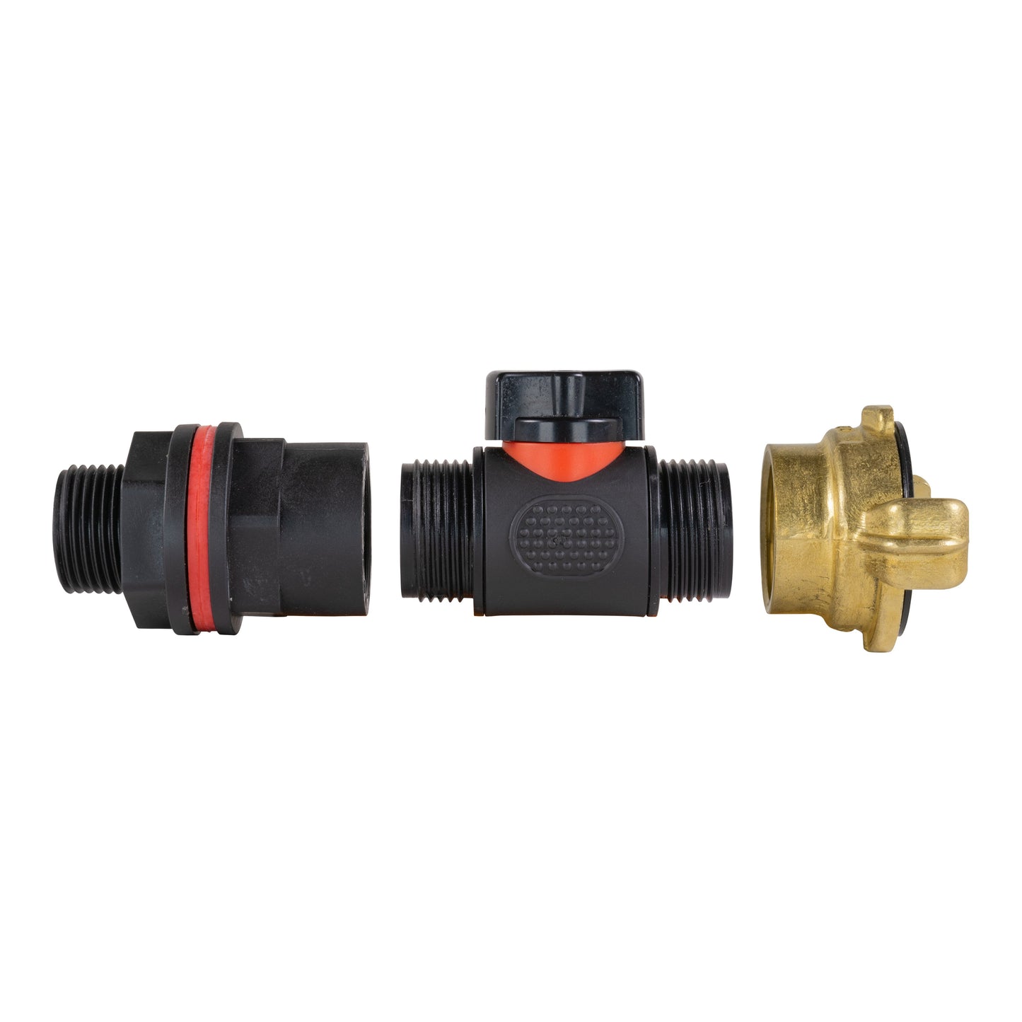 Water Butt Kit 3/4in with In-Line Valve + Geka Hose Pipe Fitting Water Connector