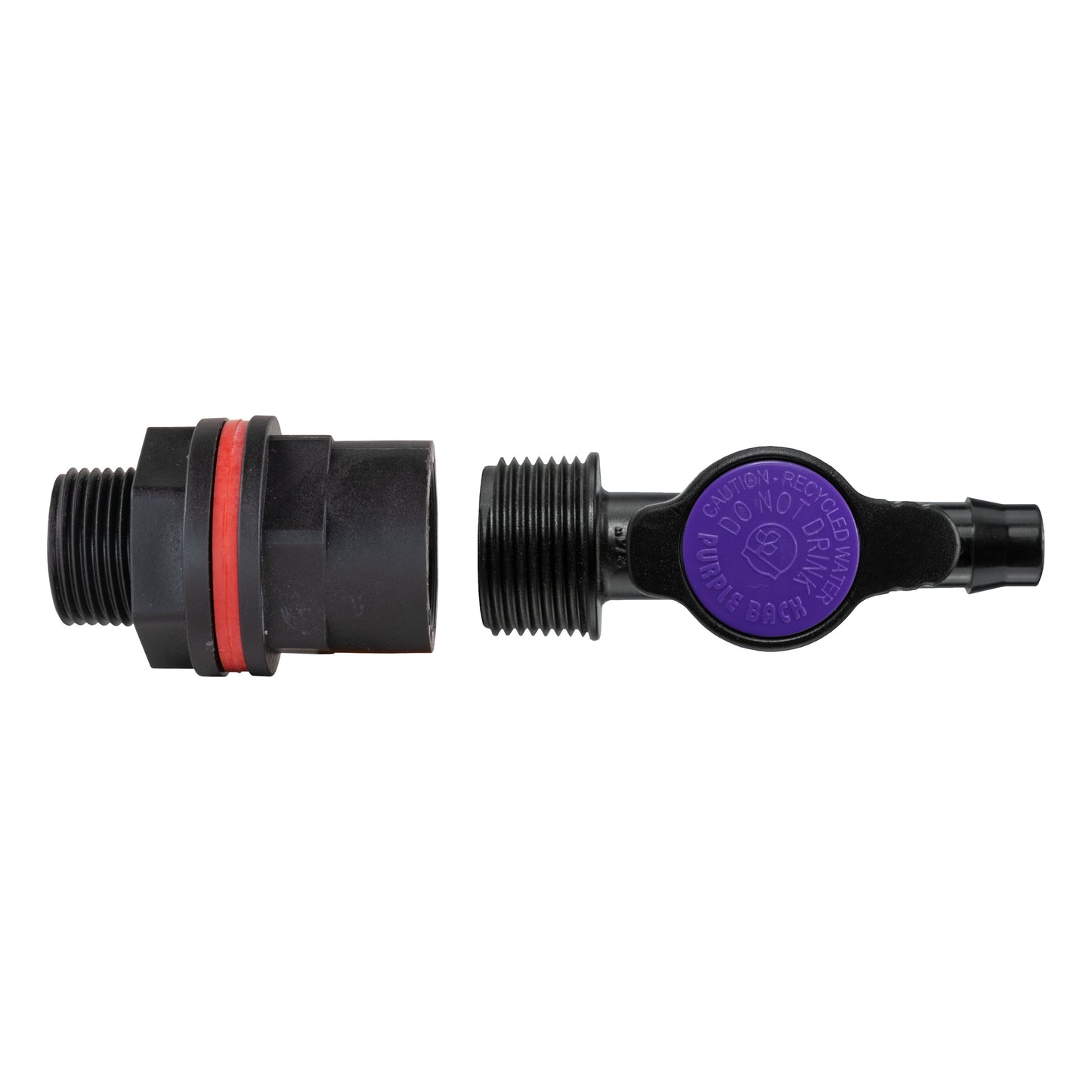 Water Butt Kit 3/4in with 13mm Barb Irrigation Valve and Drill Bit