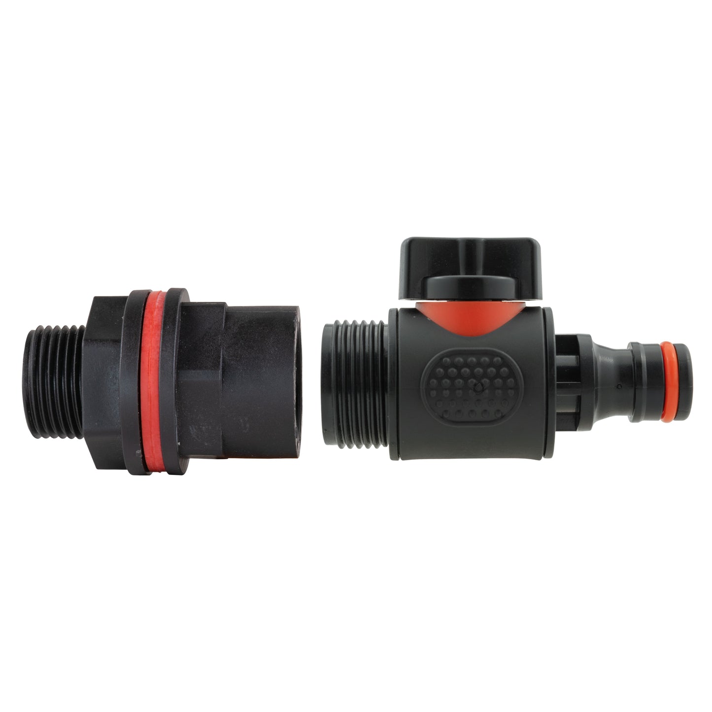 Water Butt Kit 3/4in with In-Line Quick Connector Valve and Drill Bit