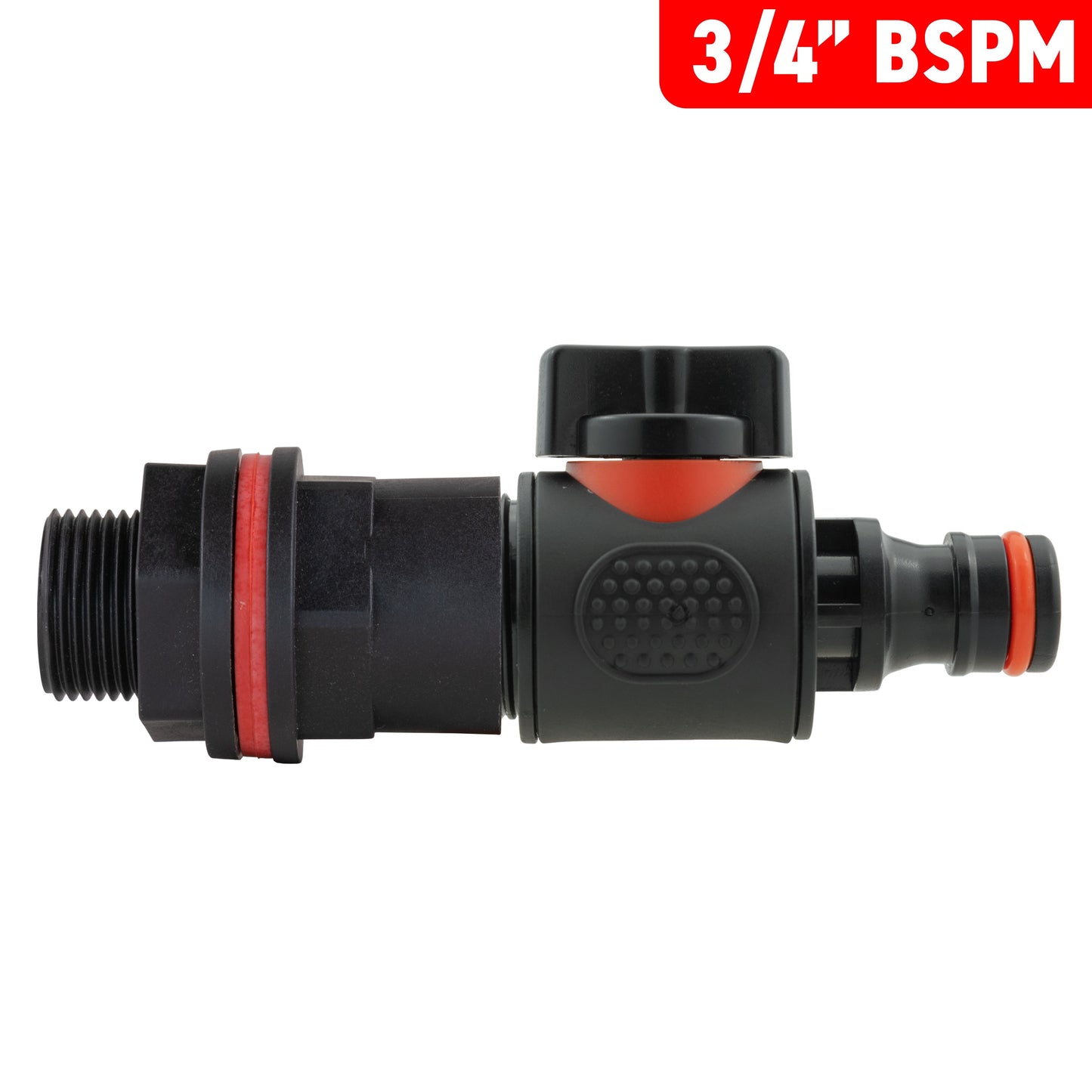Water Butt Kit 3/4in with In-Line Quick Connector Valve and Drill Bit