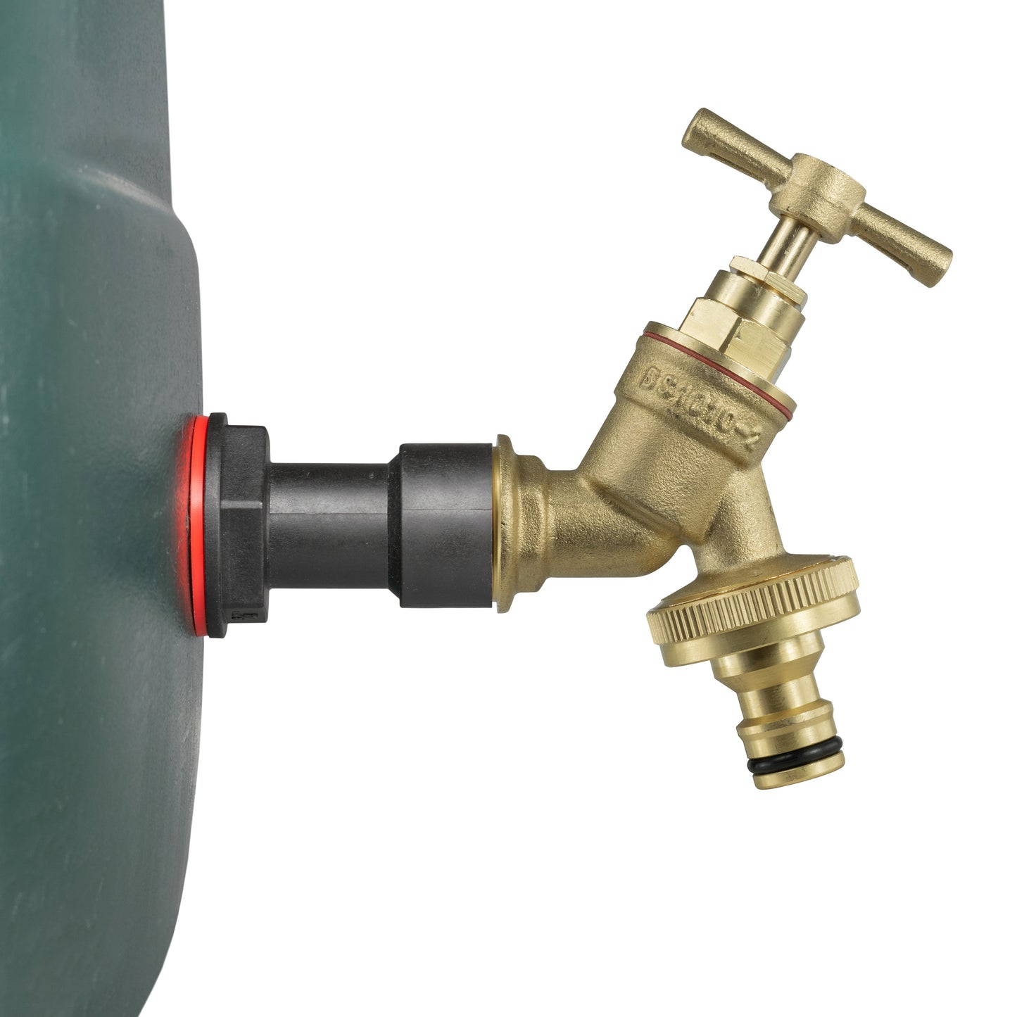 Water Butt Extension Kit 1/2in with Brass Quick Connect Tap and Drill Bit