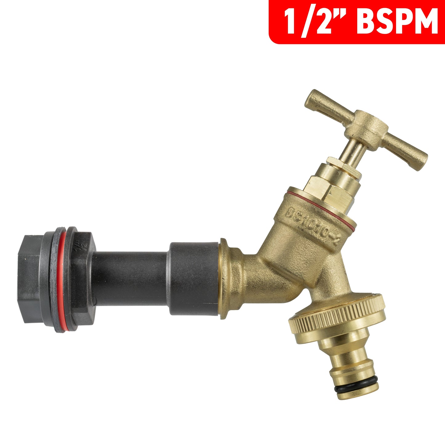 Water Butt Extension Kit 1/2in with Brass Quick Connect Tap Outdoor Watering Kit