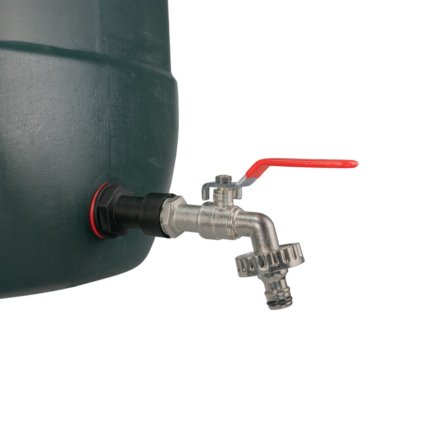 Water Butt Extension Kit 1/2in with Quick Connect Lever Tap and Drill Bit