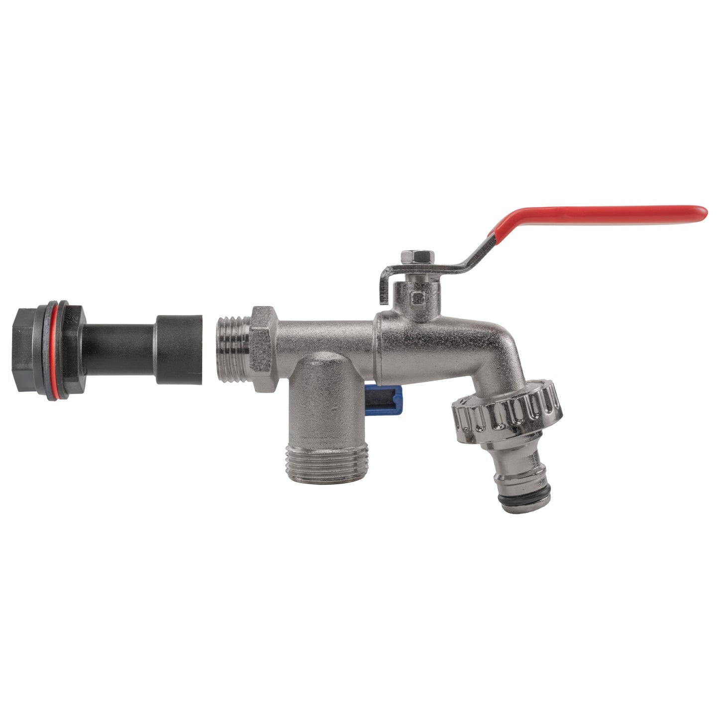 Water Butt Extension Kit 1/2in with Double Tap and Drill Bit for Water Connector