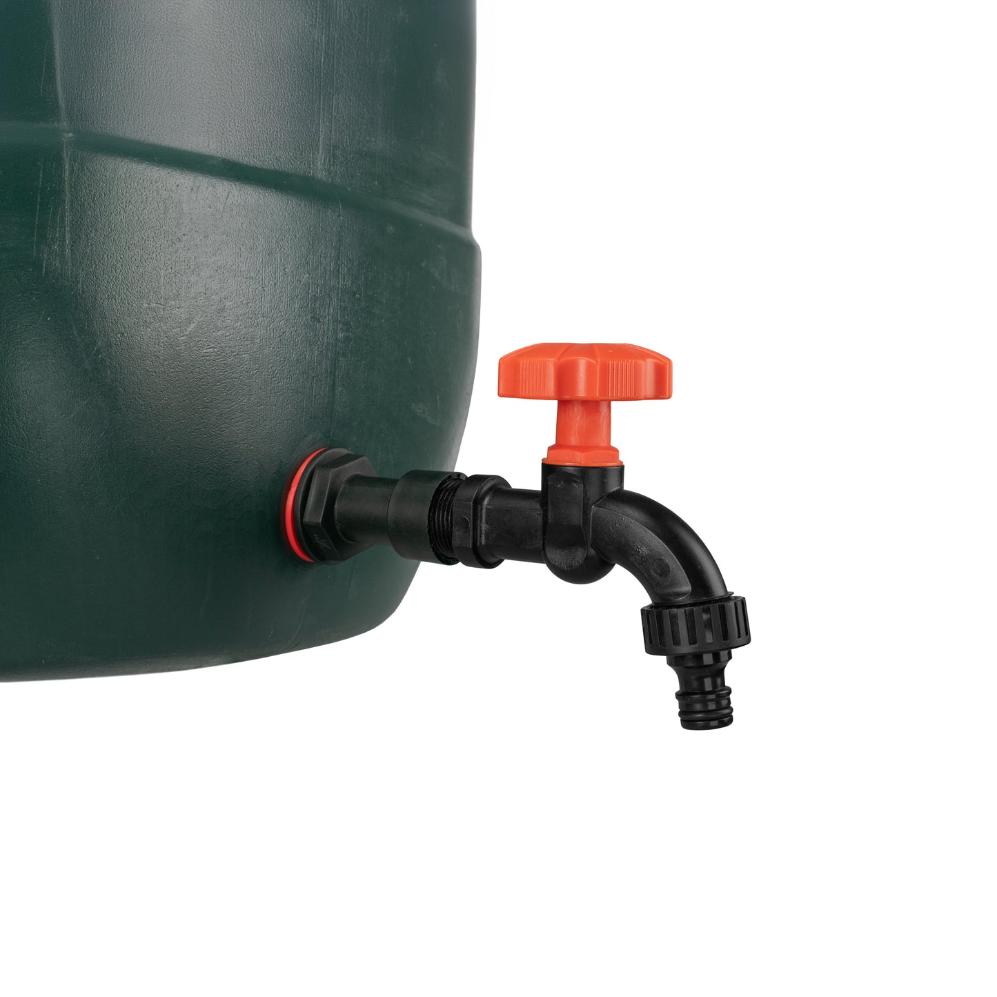 Water Butt Extension Kit 1/2in with Black Dial Tap and Drill Bit Water Connector