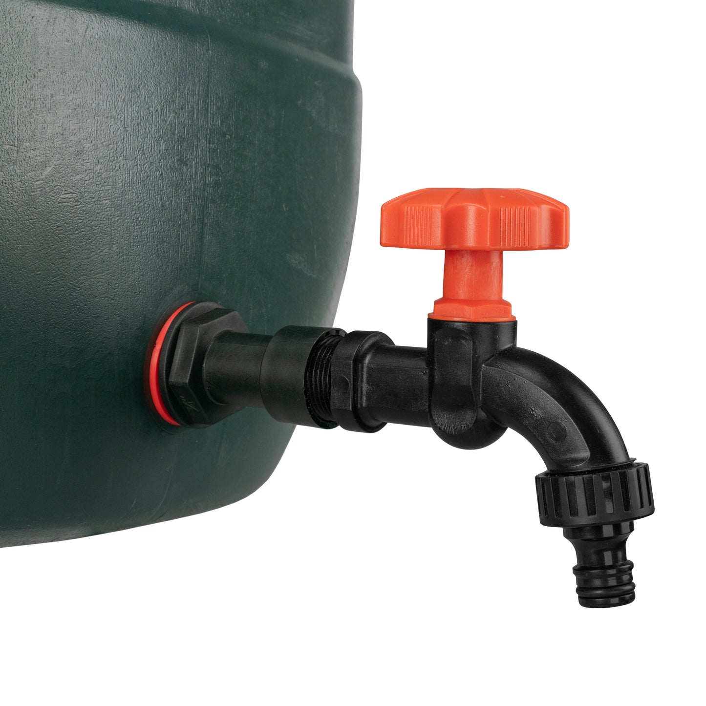 Water Butt Extension Kit 1/2in with Black Dial Tap and Drill Bit Water Connector
