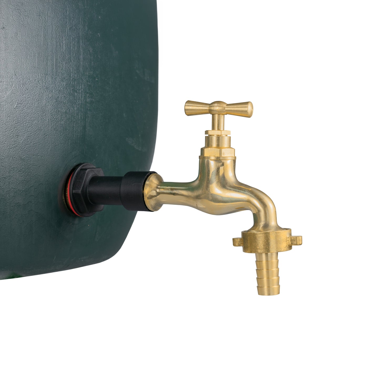 Water Butt Extension Kit 1/2in with 15mm Barbed Polished Brass Tap Tap Adapter