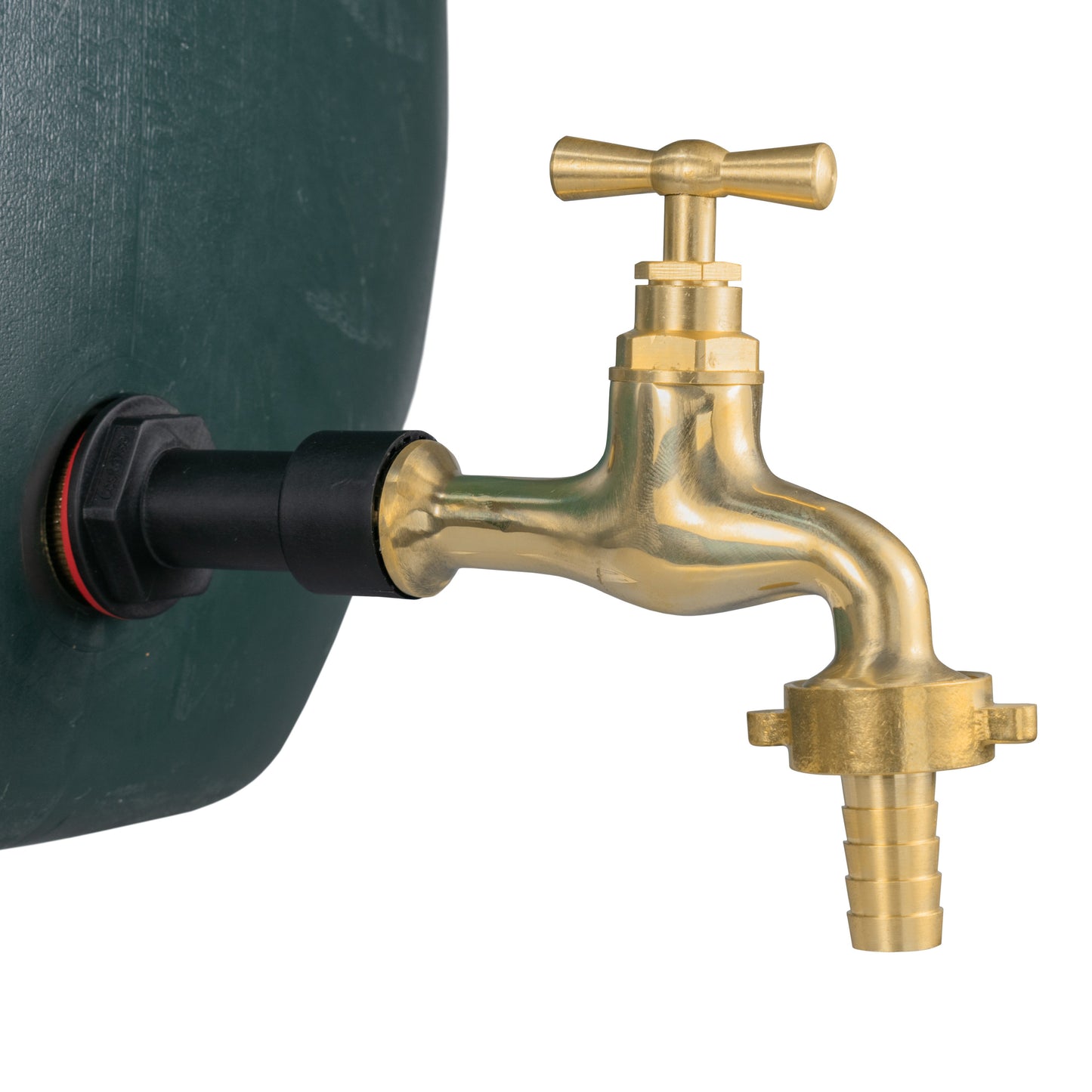 Water Butt Extension Kit 1/2in with 15mm Barbed Polished Brass Tap Tap Adapter