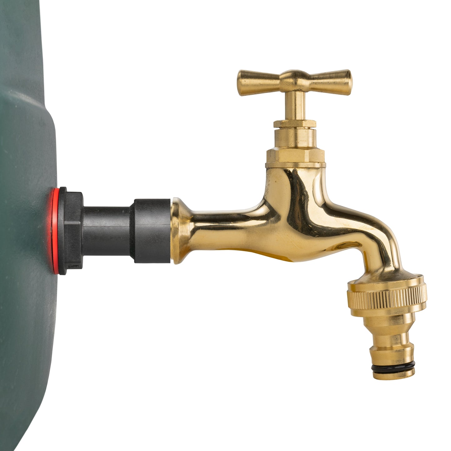 Water Butt Extension Kit 1/2in with Quick Connect Polished Brass Tap Tap Adapter