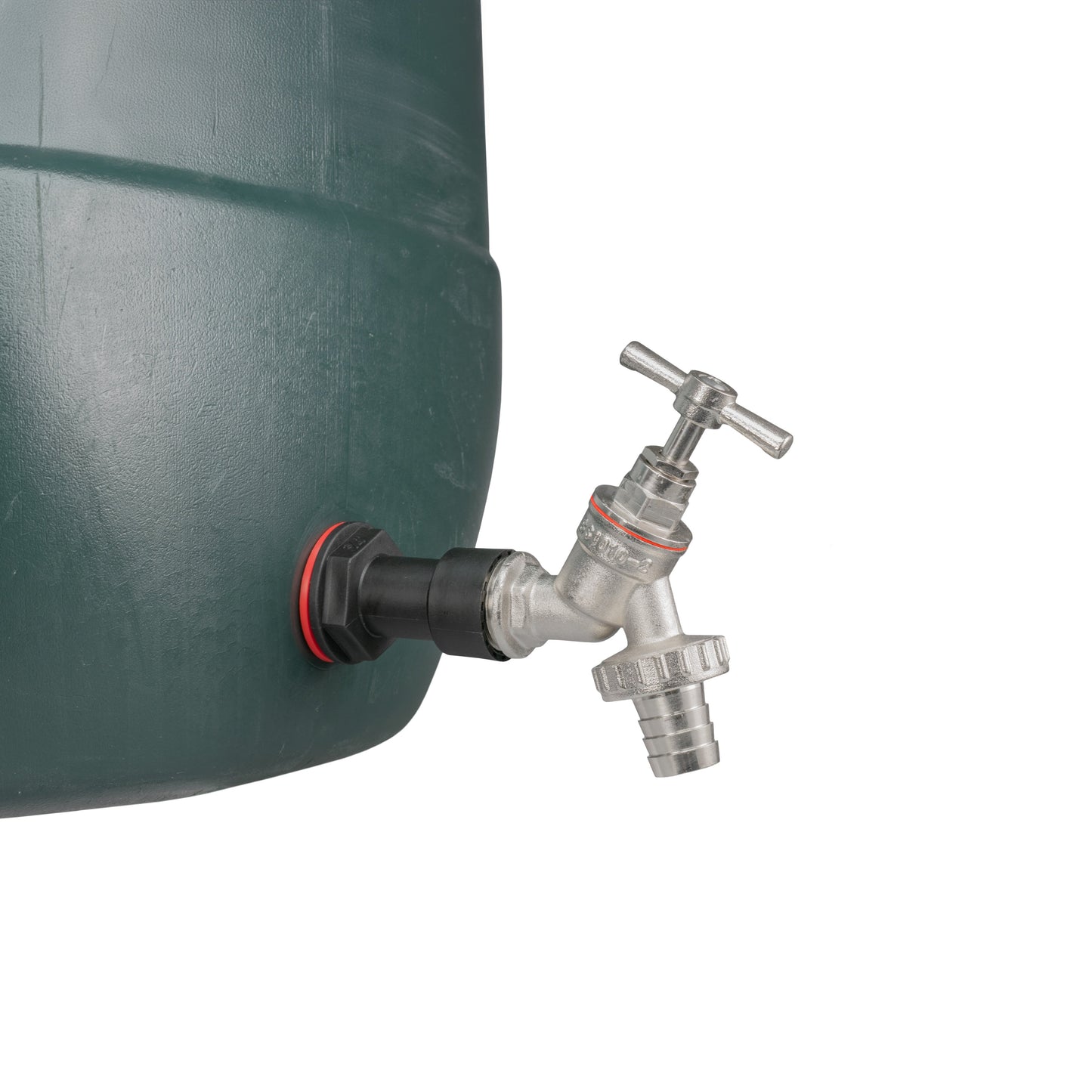 Water Butt Extension Kit 1/2in with Nickel Plated Barbed Tap and Drill Bit