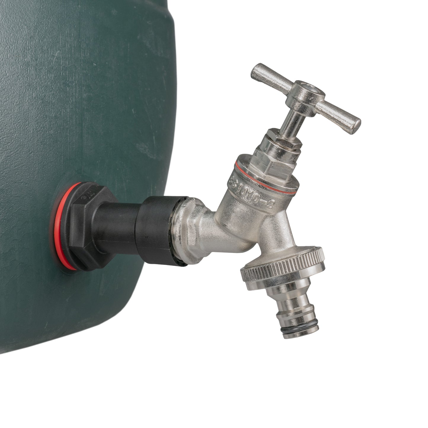 Water Butt Extension Kit 1/2in with Nickel Plated Quick Connect Tap and Drill Bi