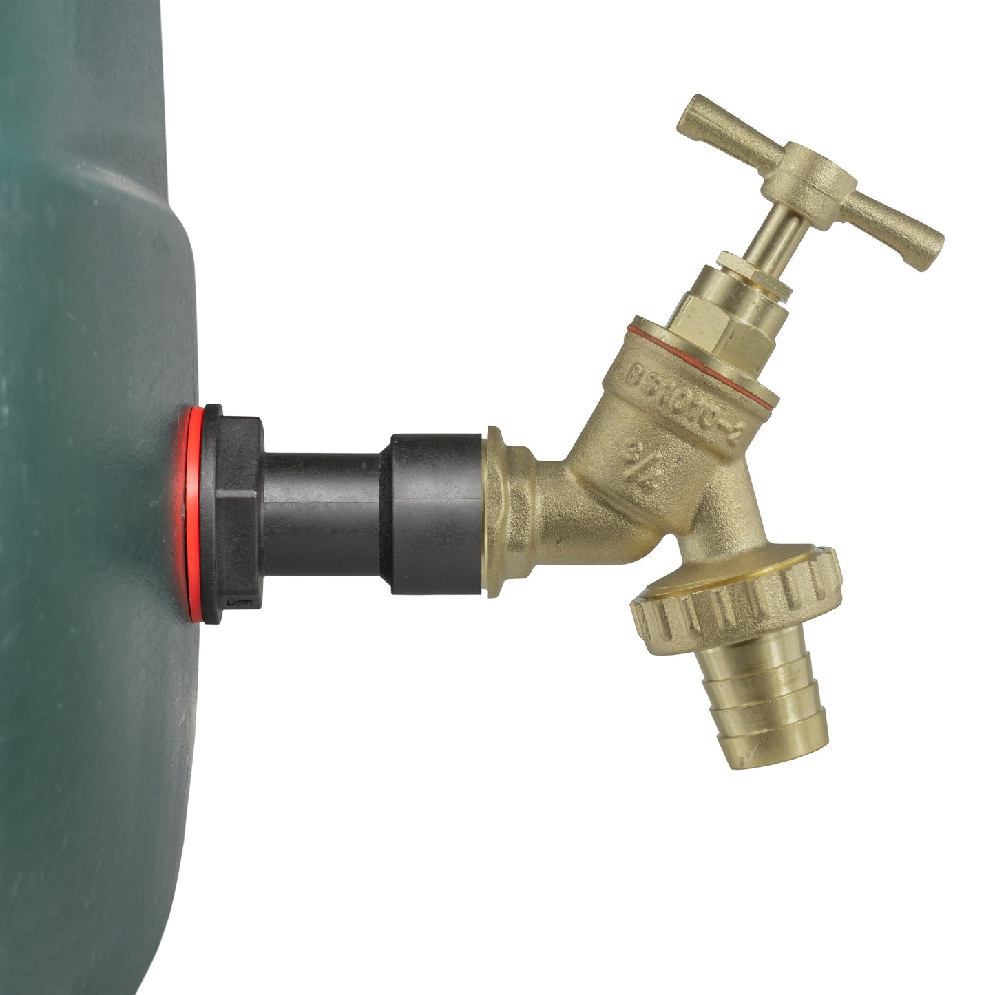 Water Butt Extension Kit 3/4in with Brass Barbed Tap and Drill Bit Tap Adapter