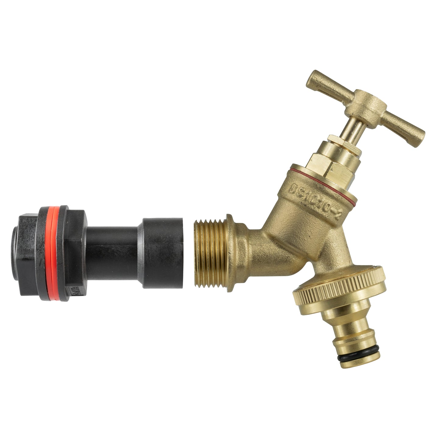 Water Butt Extension Kit 3/4in with Brass Quick Connect Tap and Drill Bit
