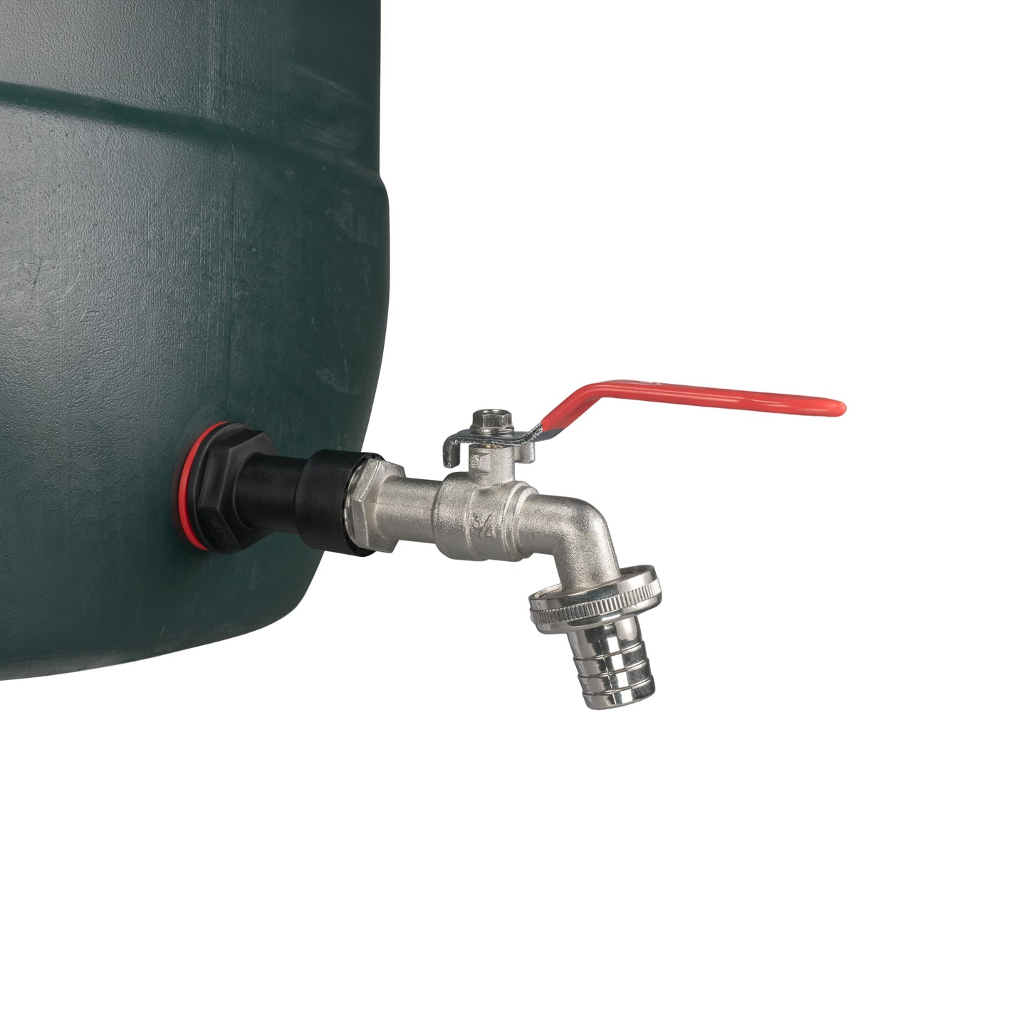 Water Butt Extension Kit 3/4in with Barbed Lever Tap and Drill Bit Tap Adapter