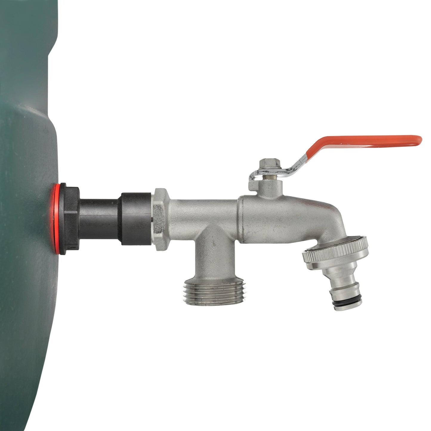 Water Butt Extension Kit 3/4in with Double Tap Hose Pipe Fitting Water Connector