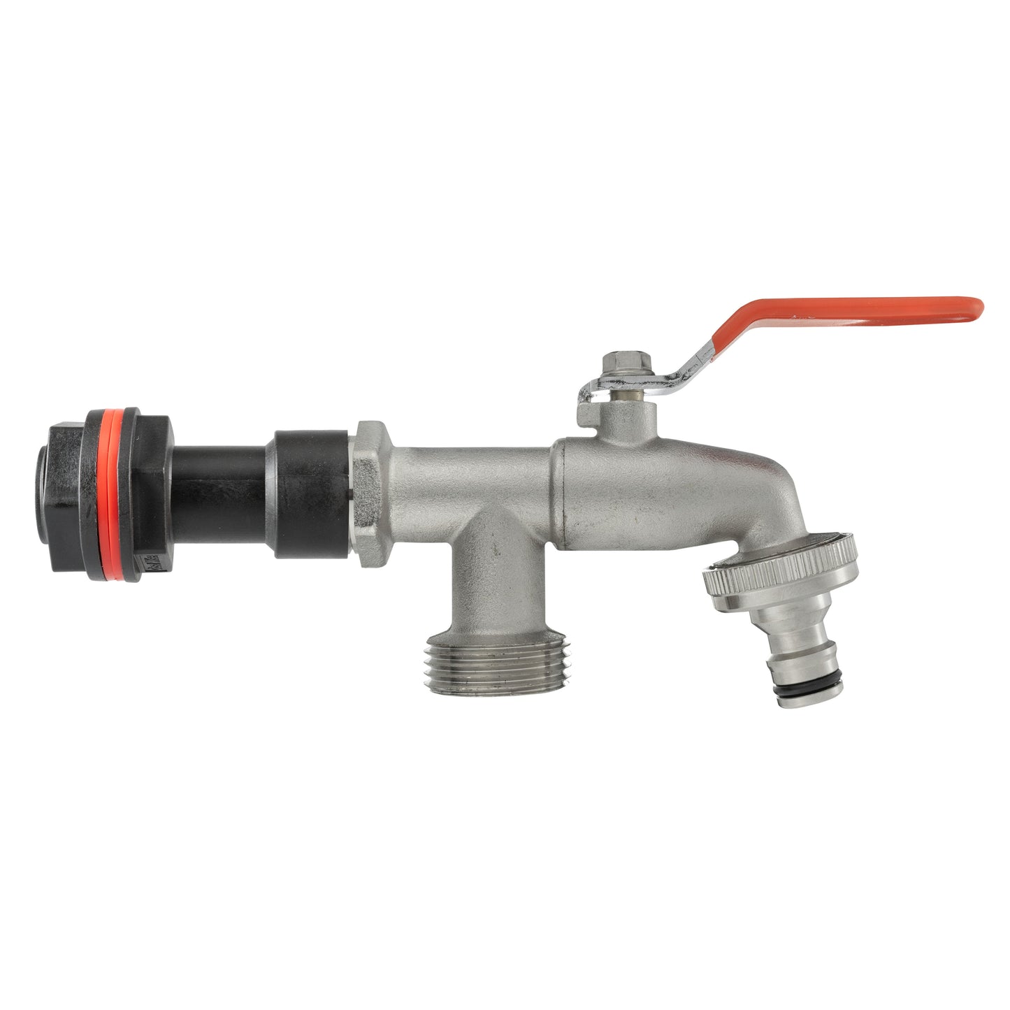 Water Butt Extension Kit 3/4in with Double Tap Hose Pipe Fitting Water Connector