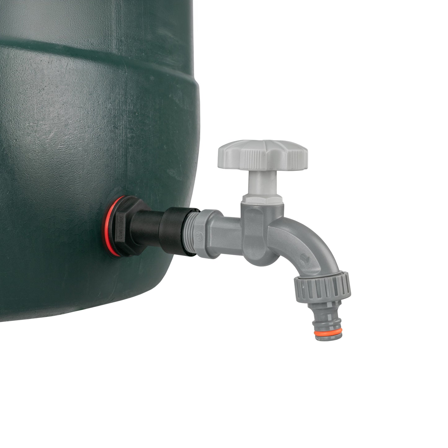 Water Butt Extension Kit 3/4in with Grey Dial Tap Hose Connector Set Tap Adapter